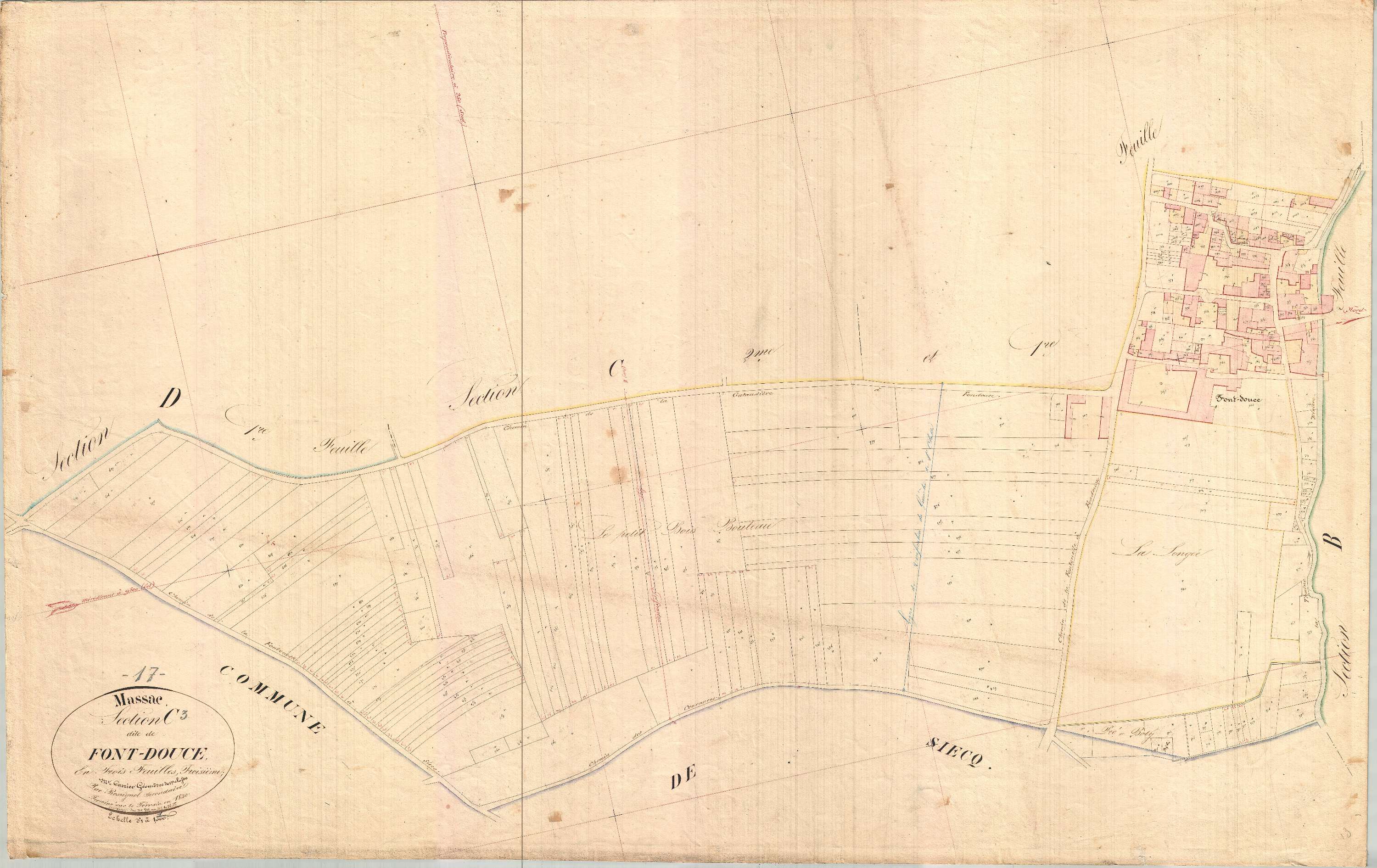 Massac - Section C3 dite de Fontdouce.