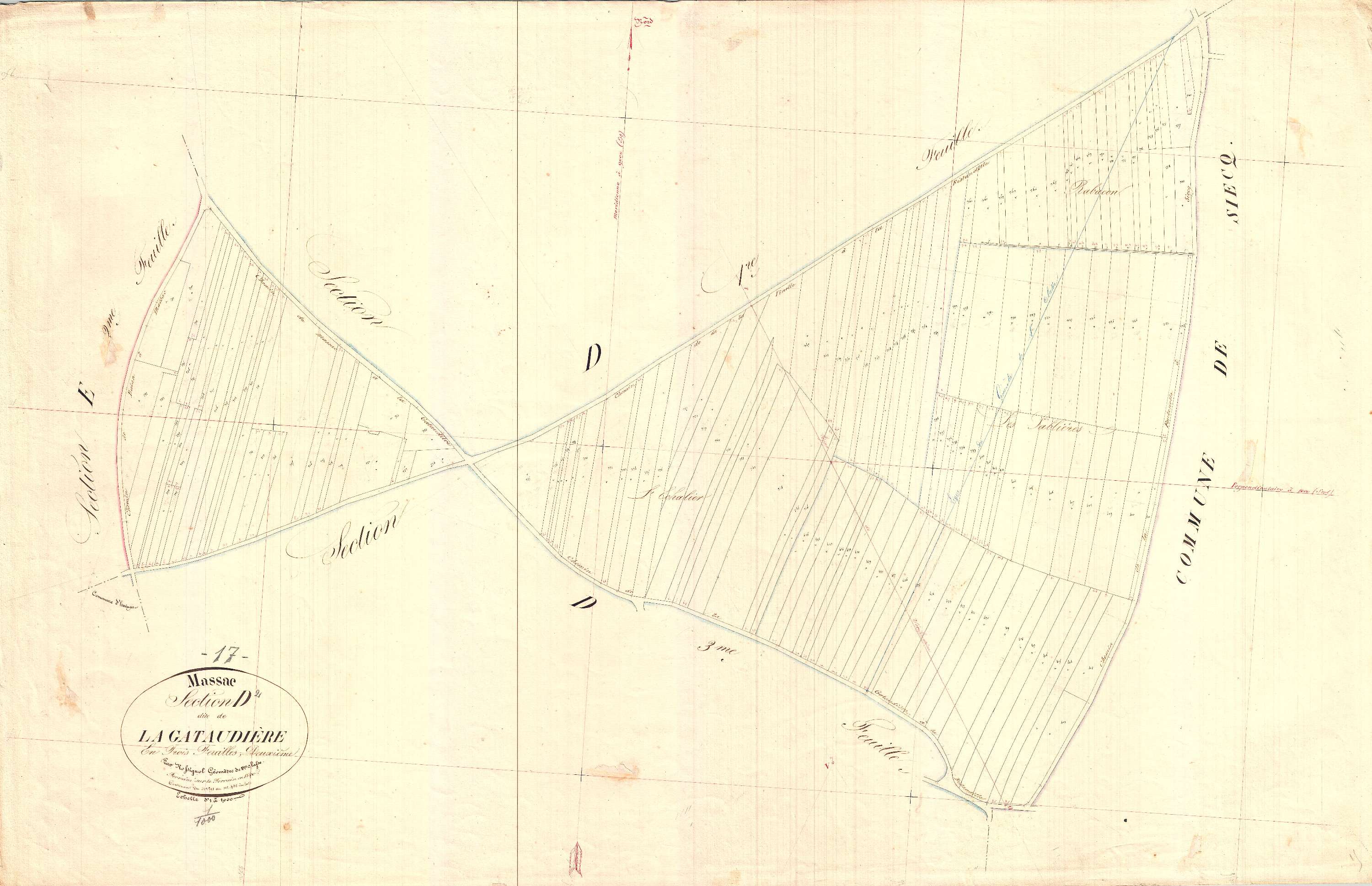 Massac - Section D2 dite de la Gataudière.