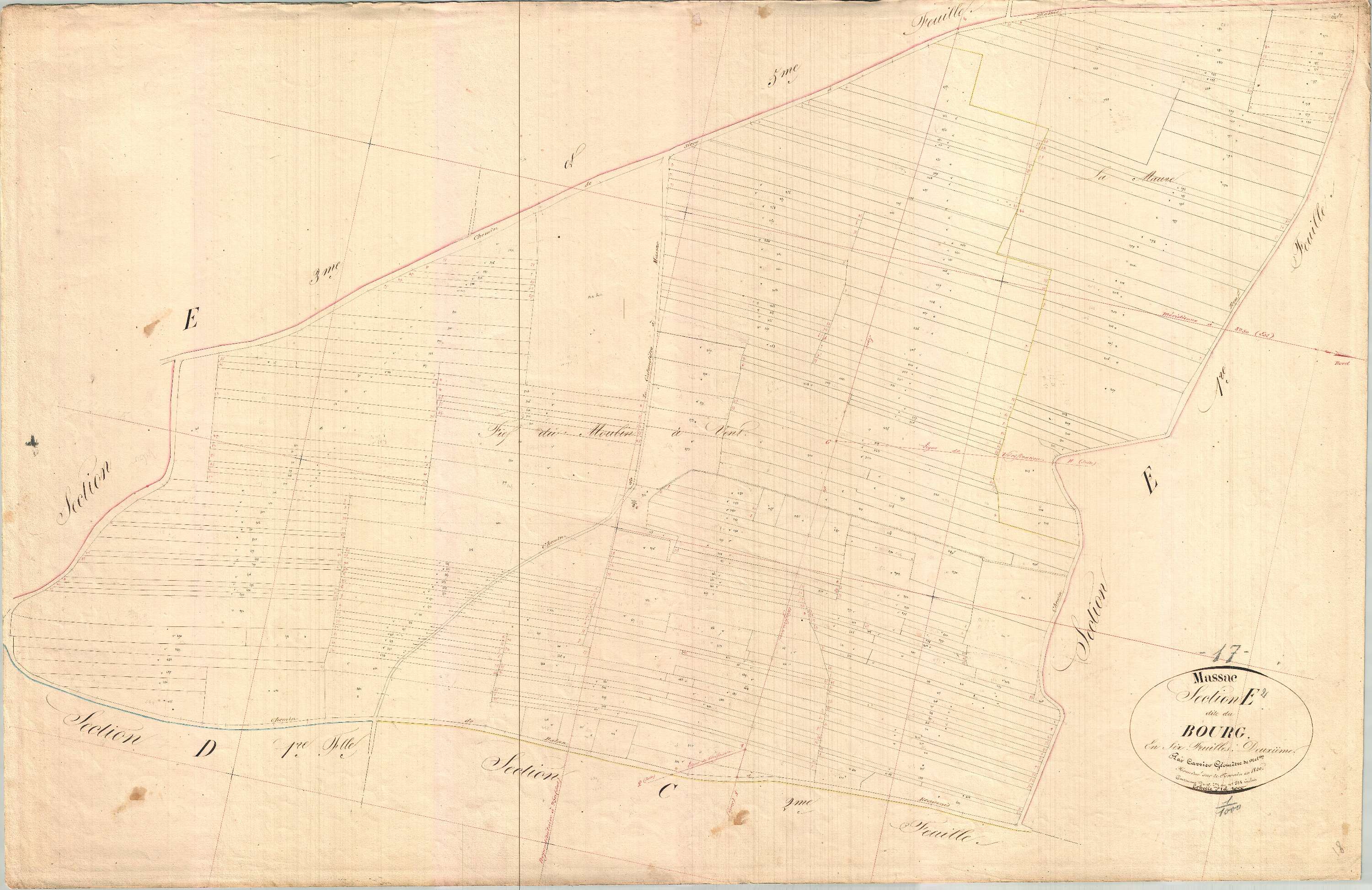Massac - Section E2 dite du Bourg.