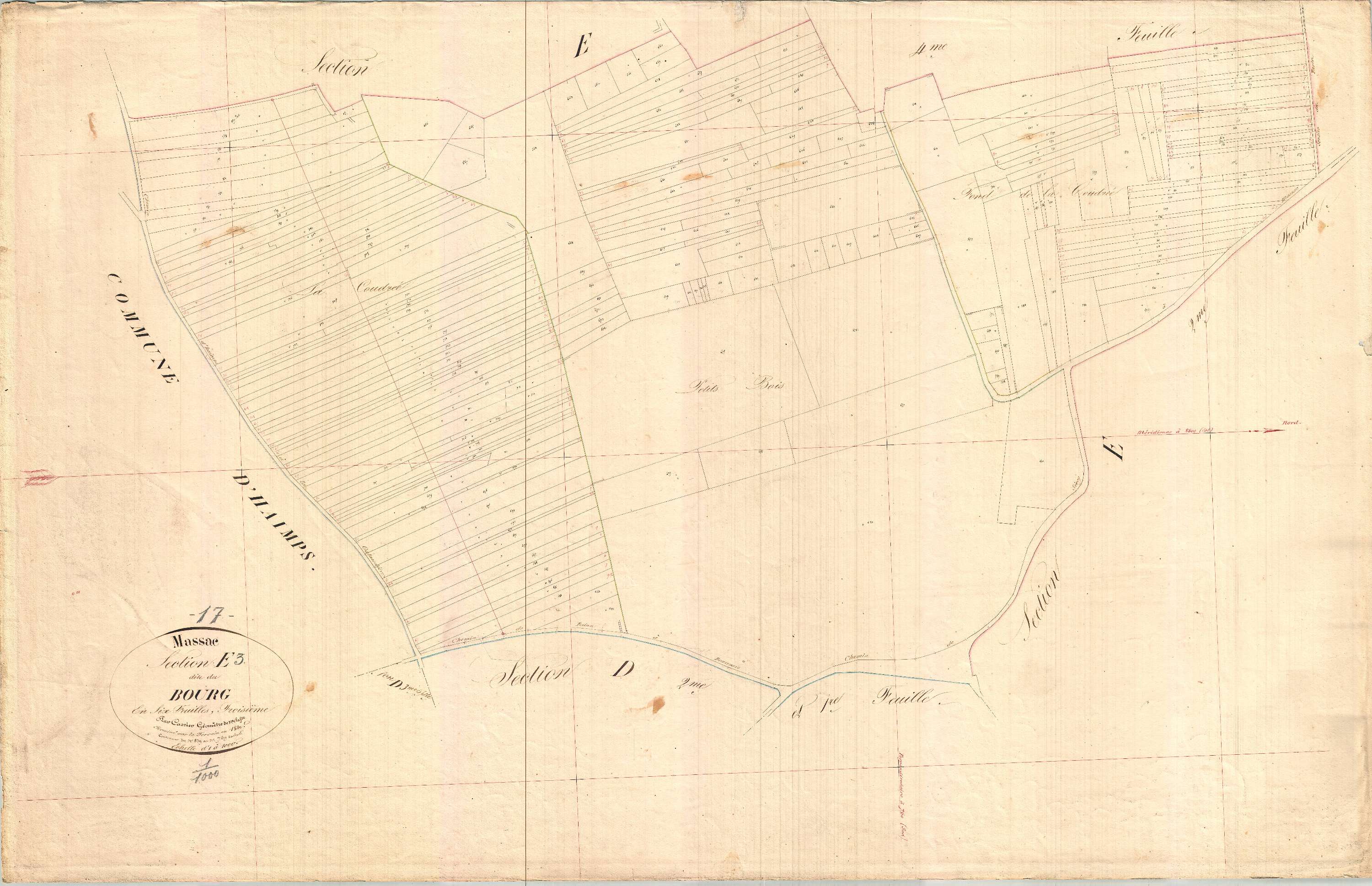 Massac - Section E3 dite du Bourg.