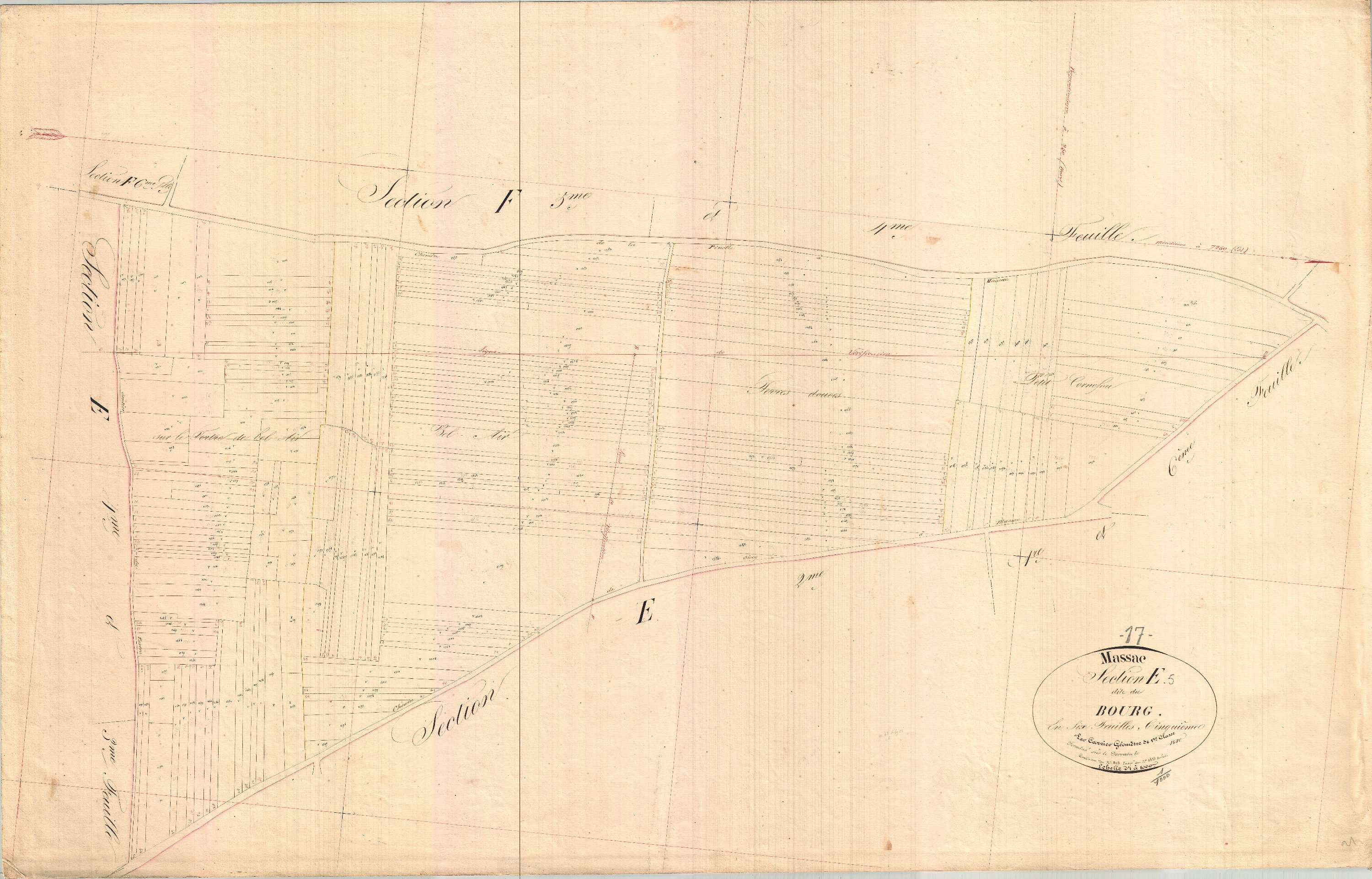 Massac - Section E5 dite du Bourg.