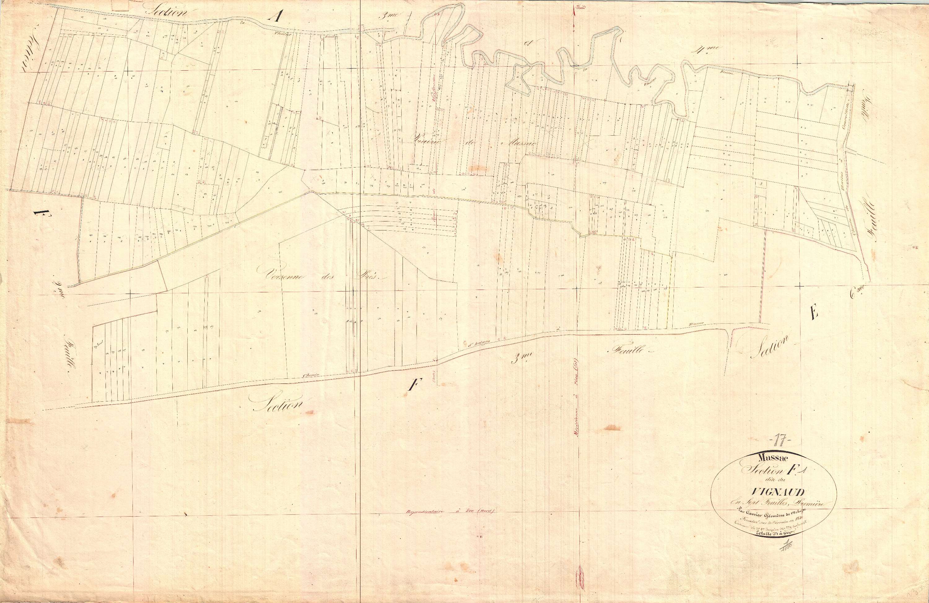 Massac - Section F1 dite de Vignaud.
