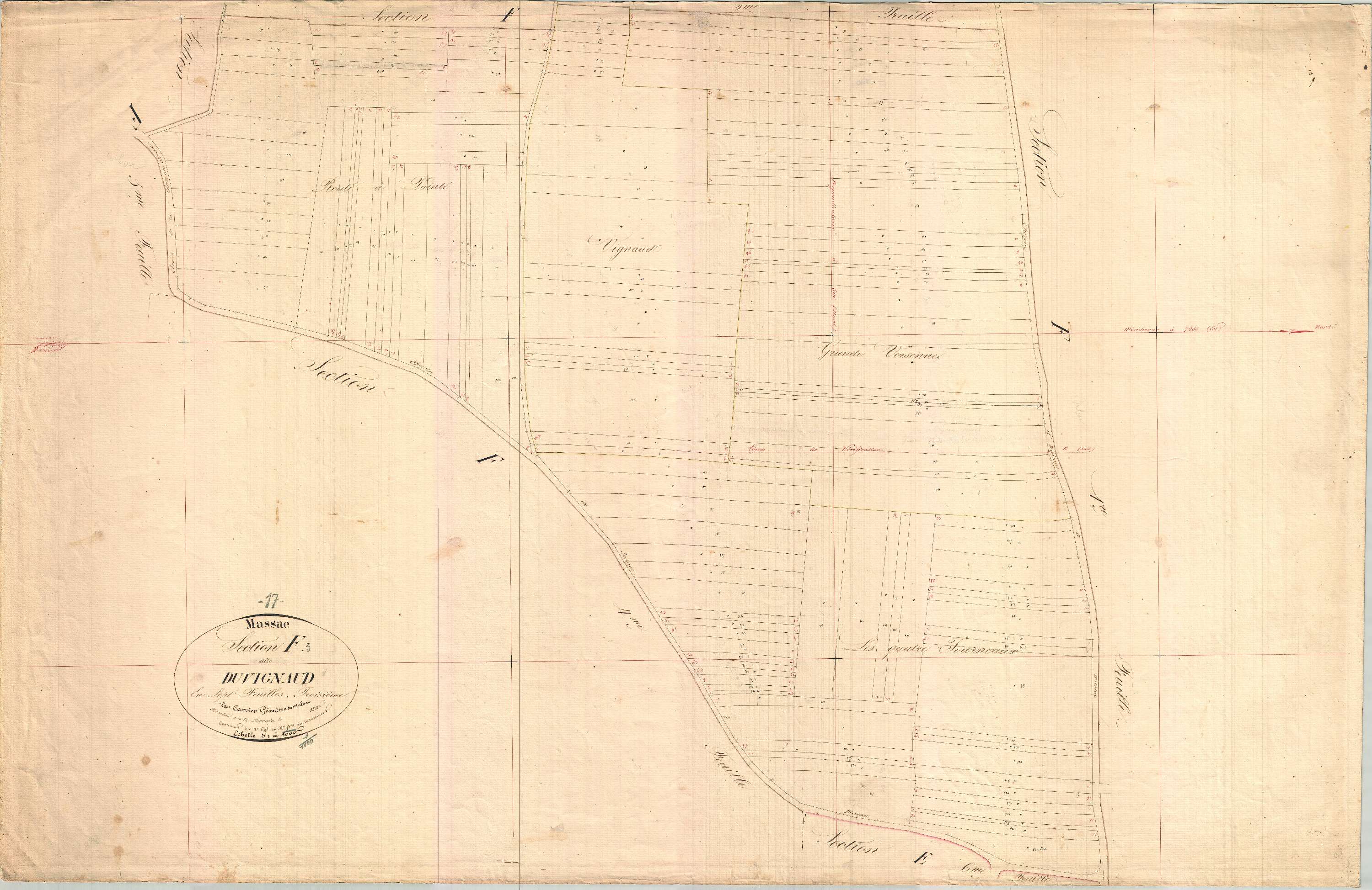 Massac - Section F3 dite de Vignaud.