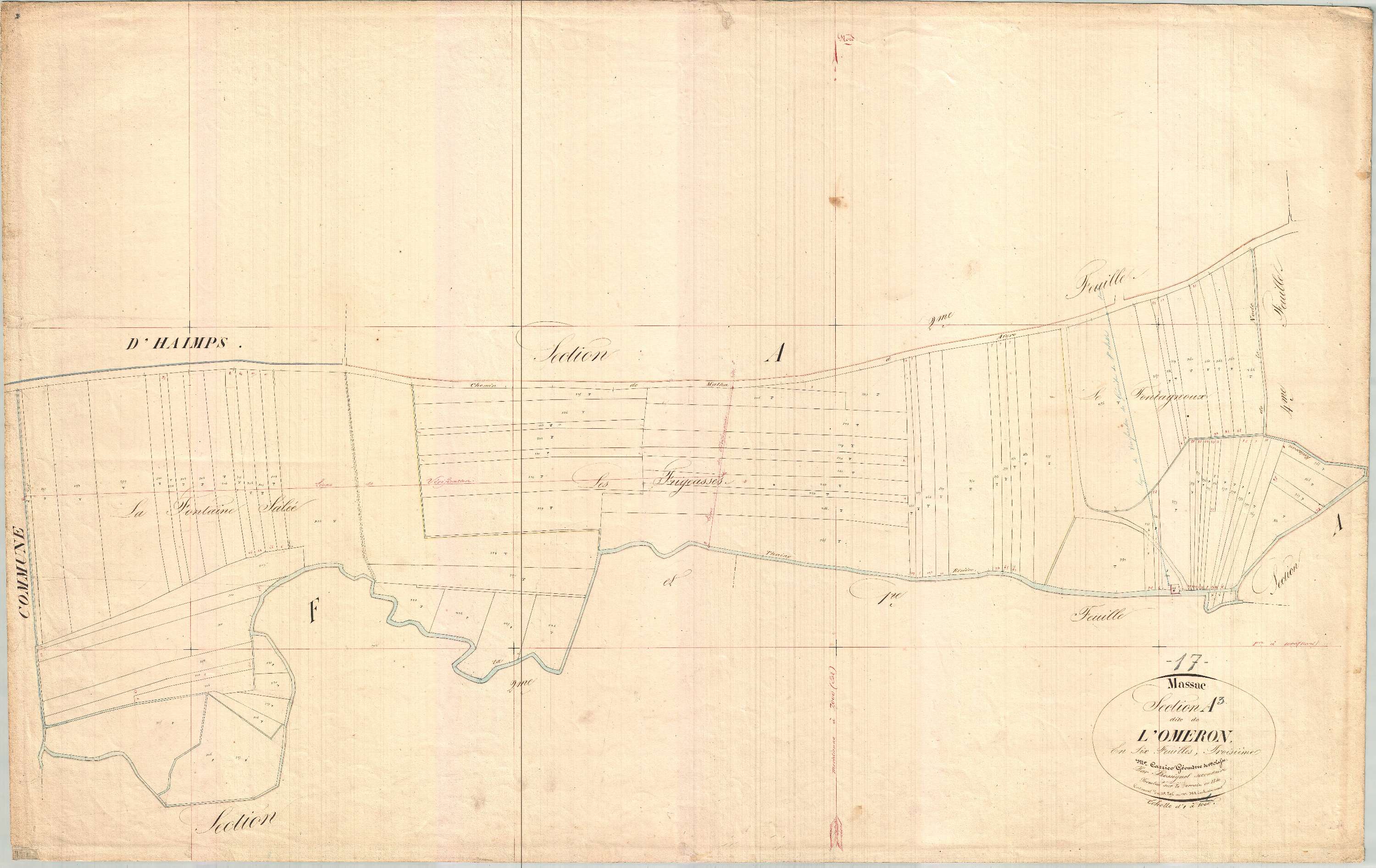 Massac - Section A3 dite de l'Oméron.