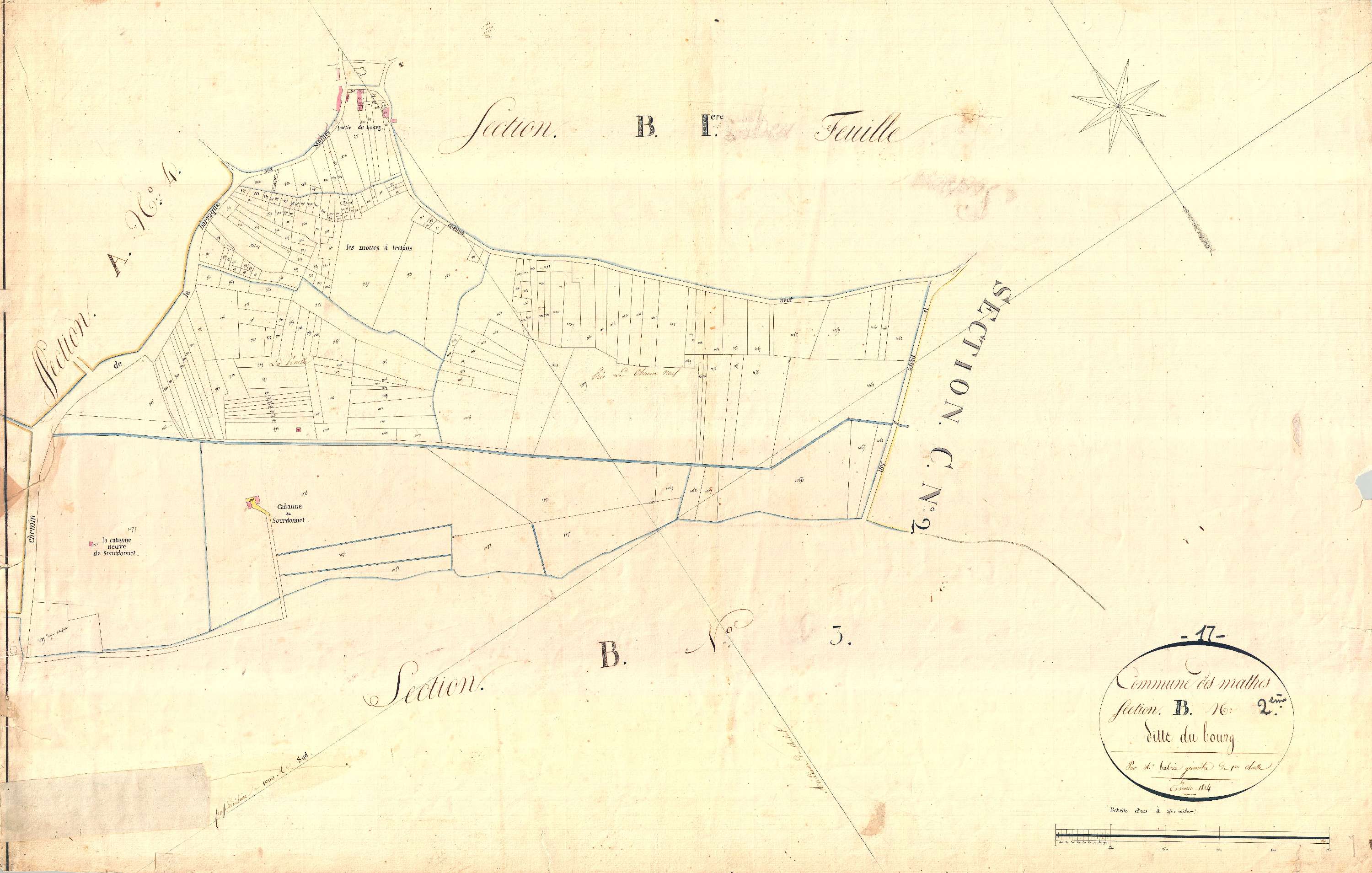 Mathes - Section B2 dite du Bourg.