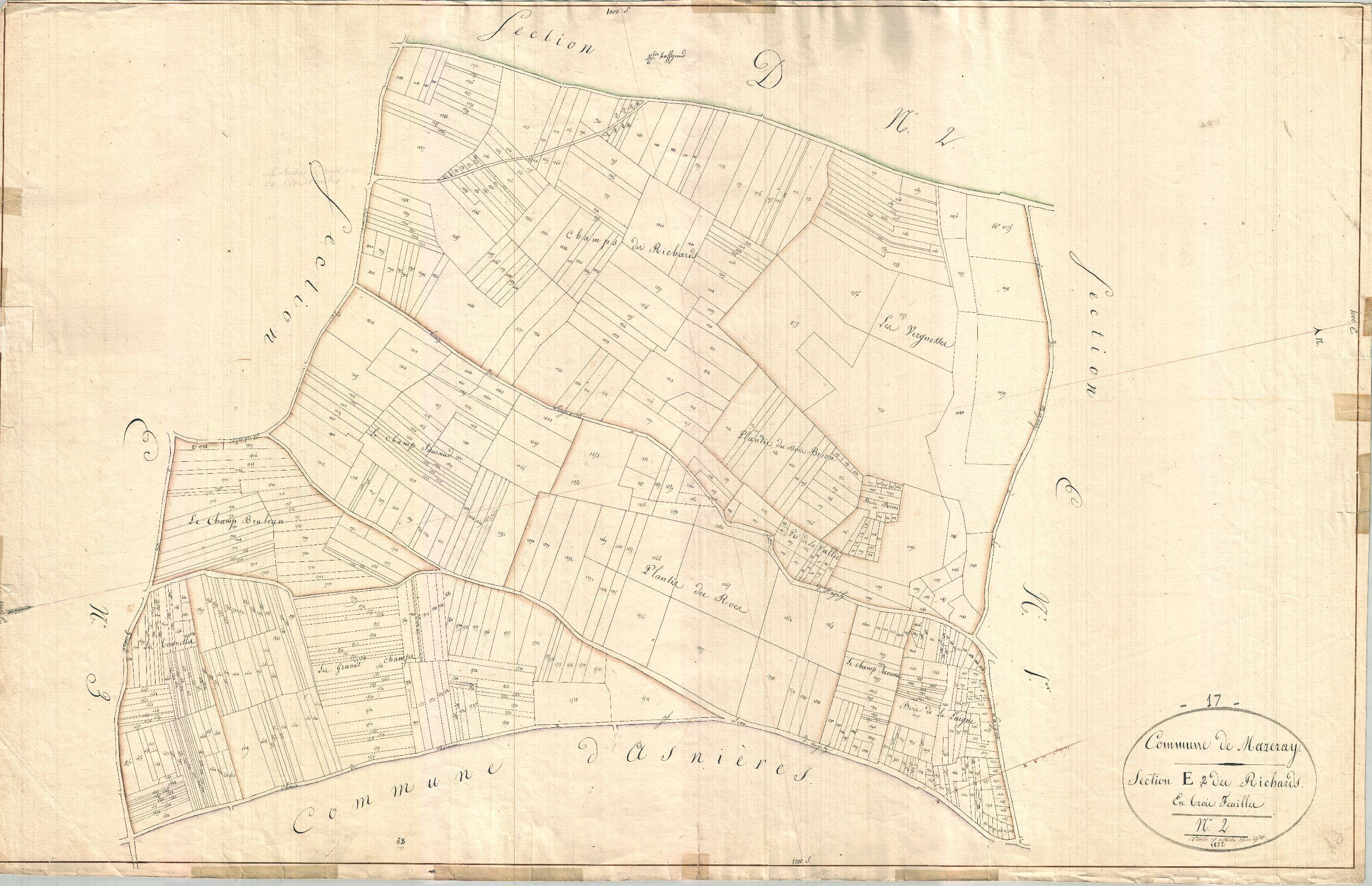 Mazeray - Section E2 dite des Richauds.