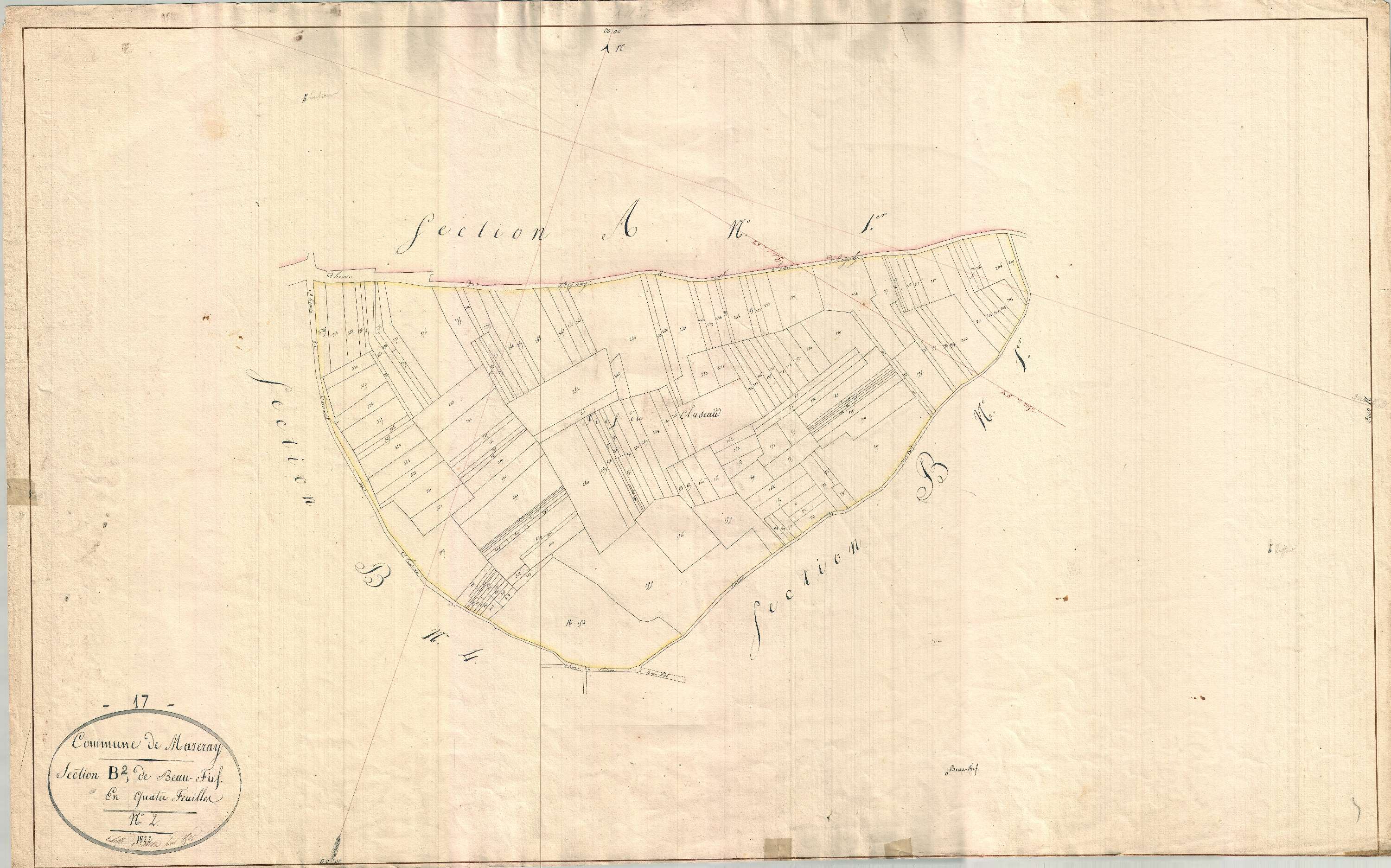 Mazeray - Section B2 dite du Beau Fief.