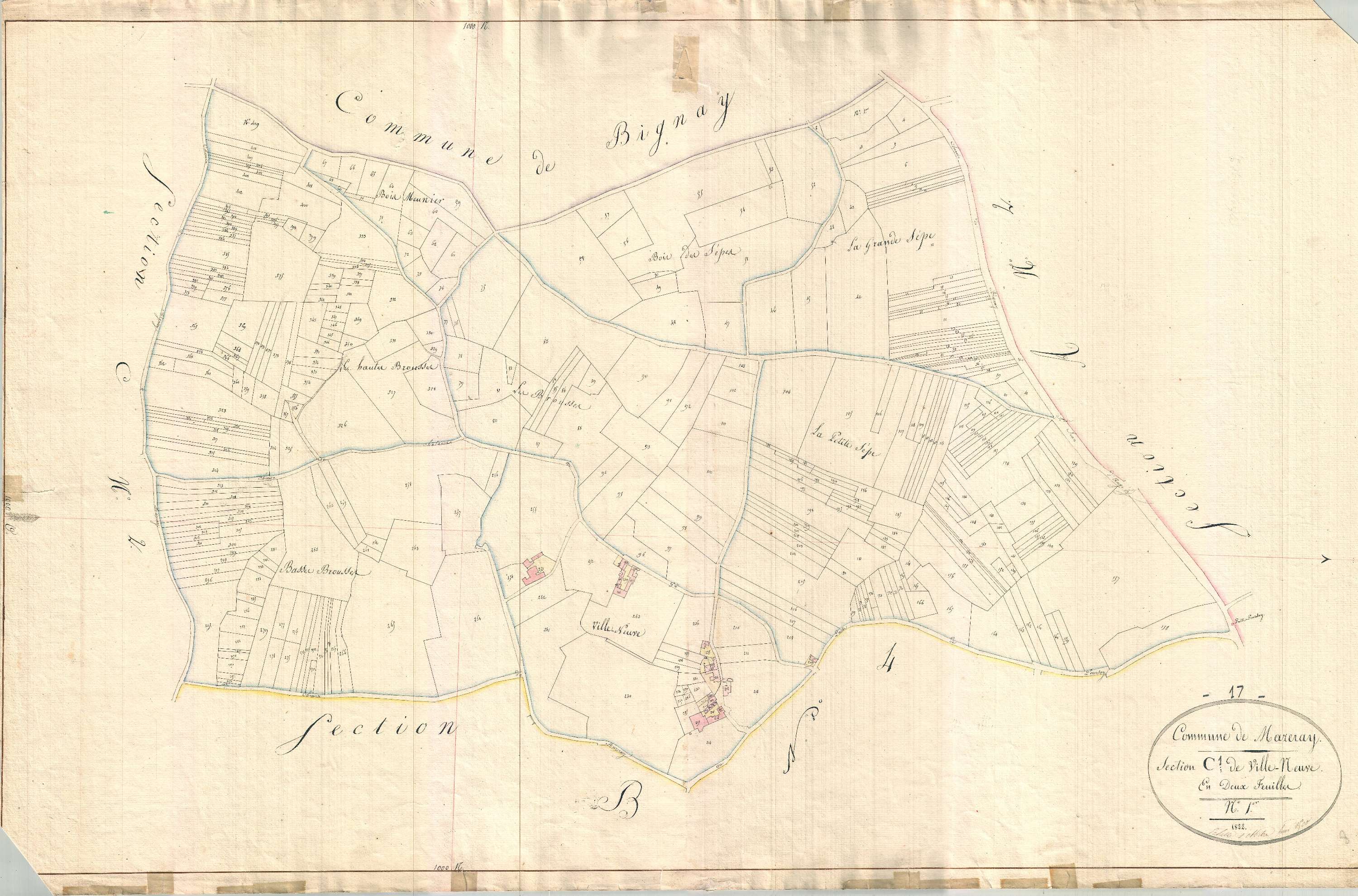 Mazeray - Section C1 dite de Ville Neuve.