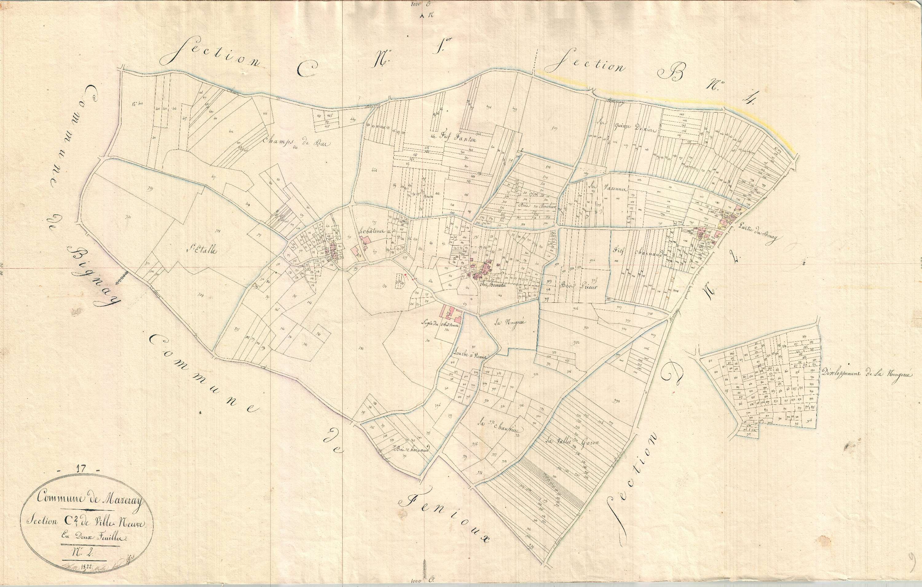 Mazeray - Section C2 dite de Ville Neuve.