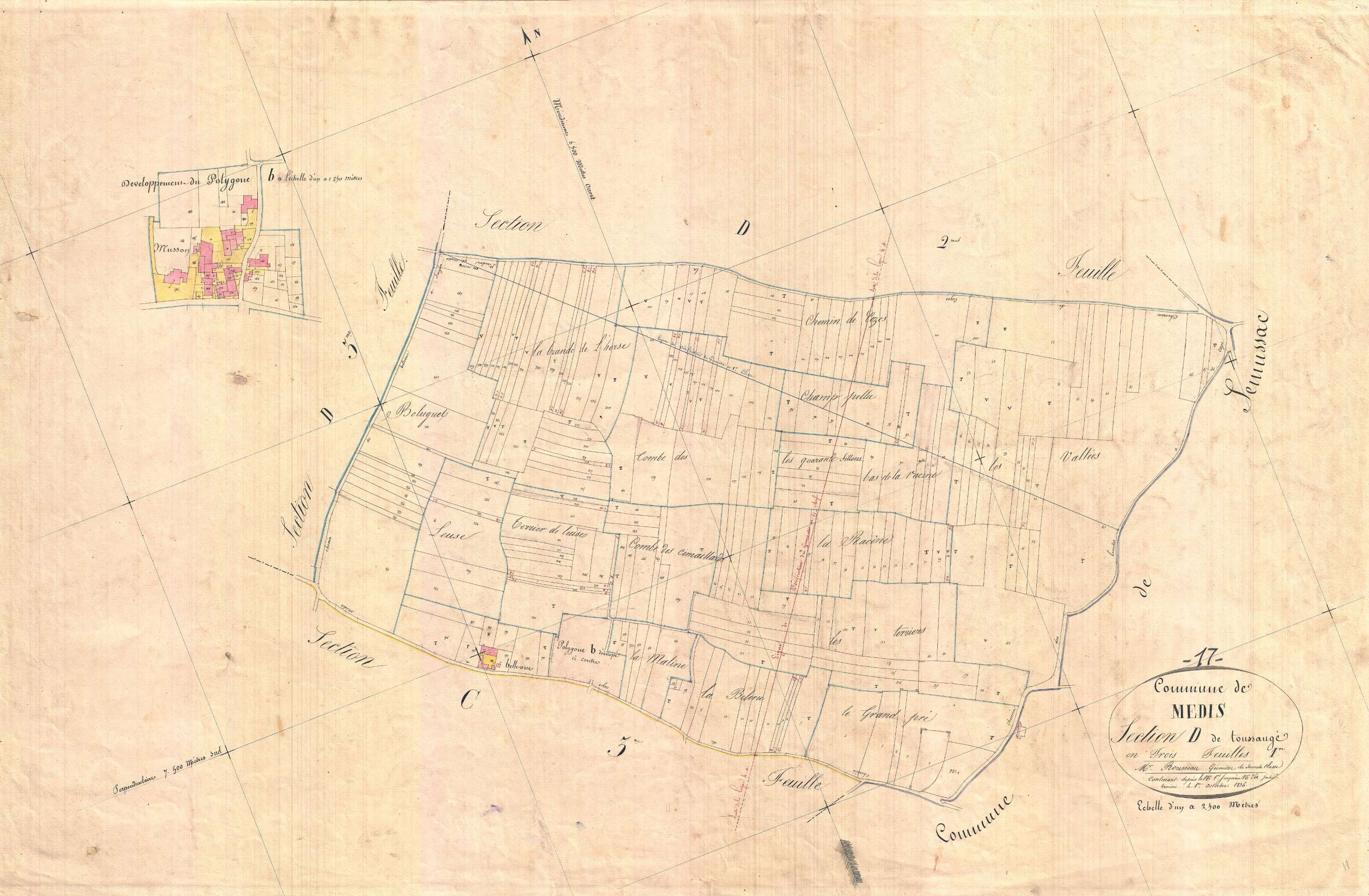 Médis - Section D1 dite de Foussangé.