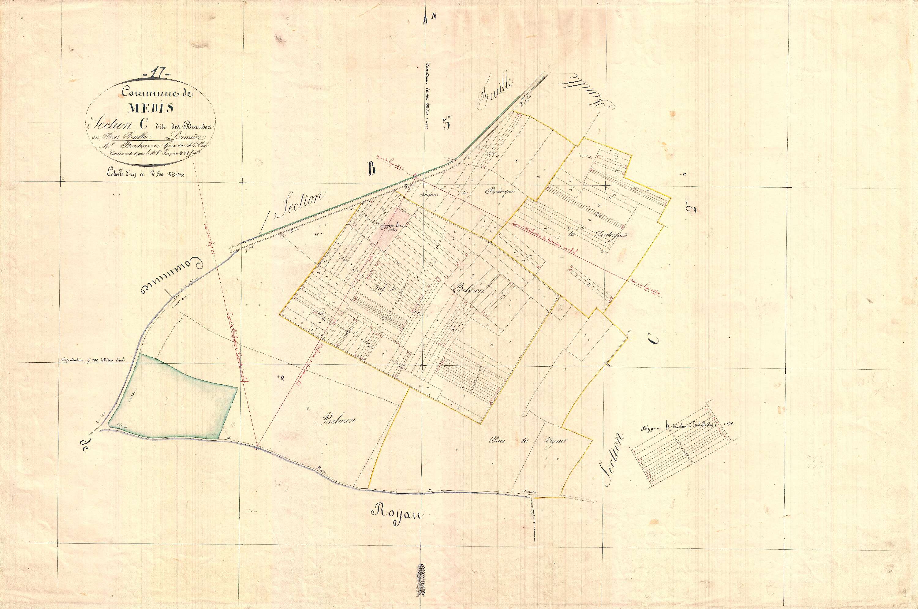 Médis - Section C1 dite des Brandes.