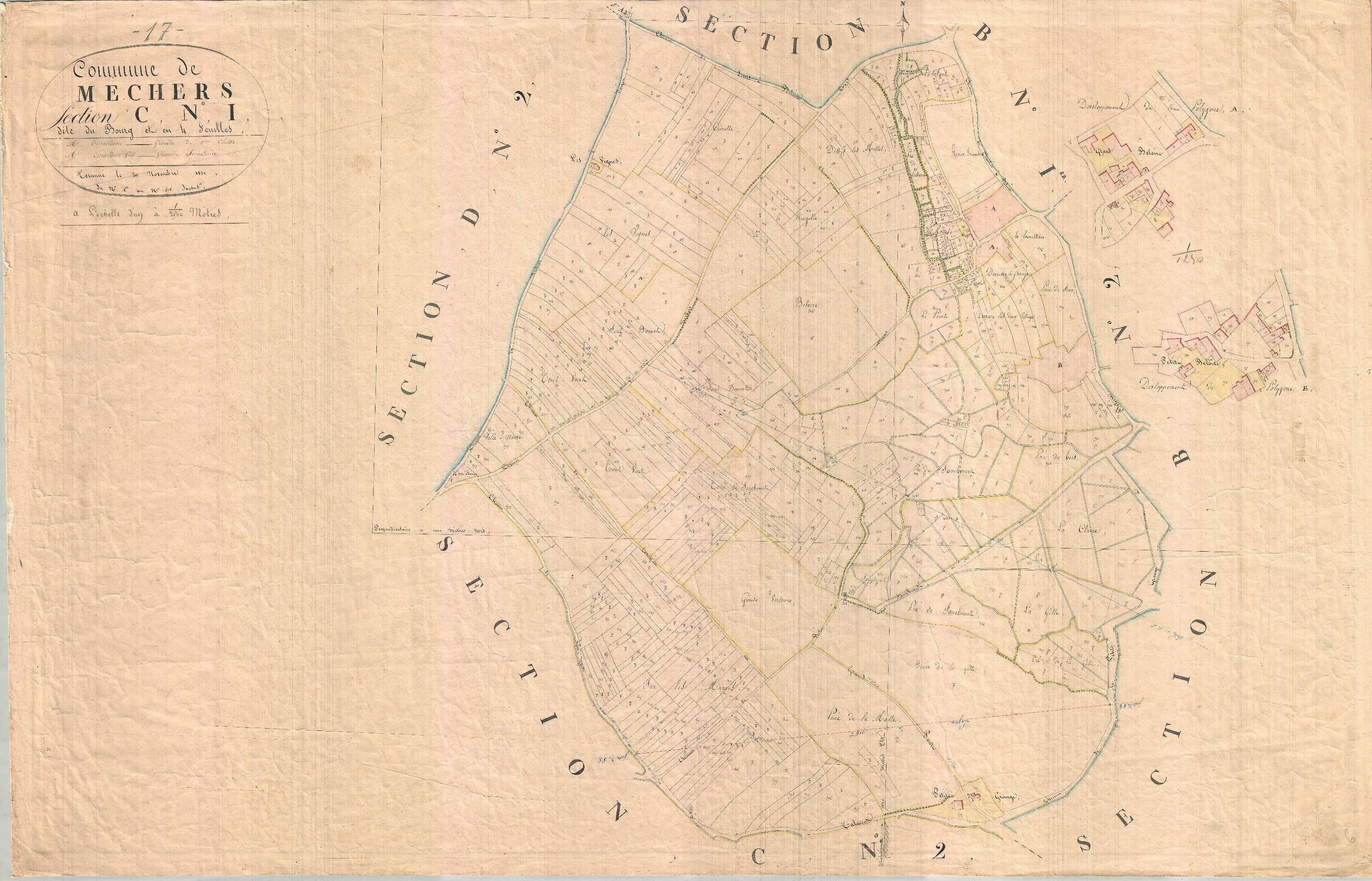 Meschers-sur-Gironde - Section C1 dite du Bourg.
