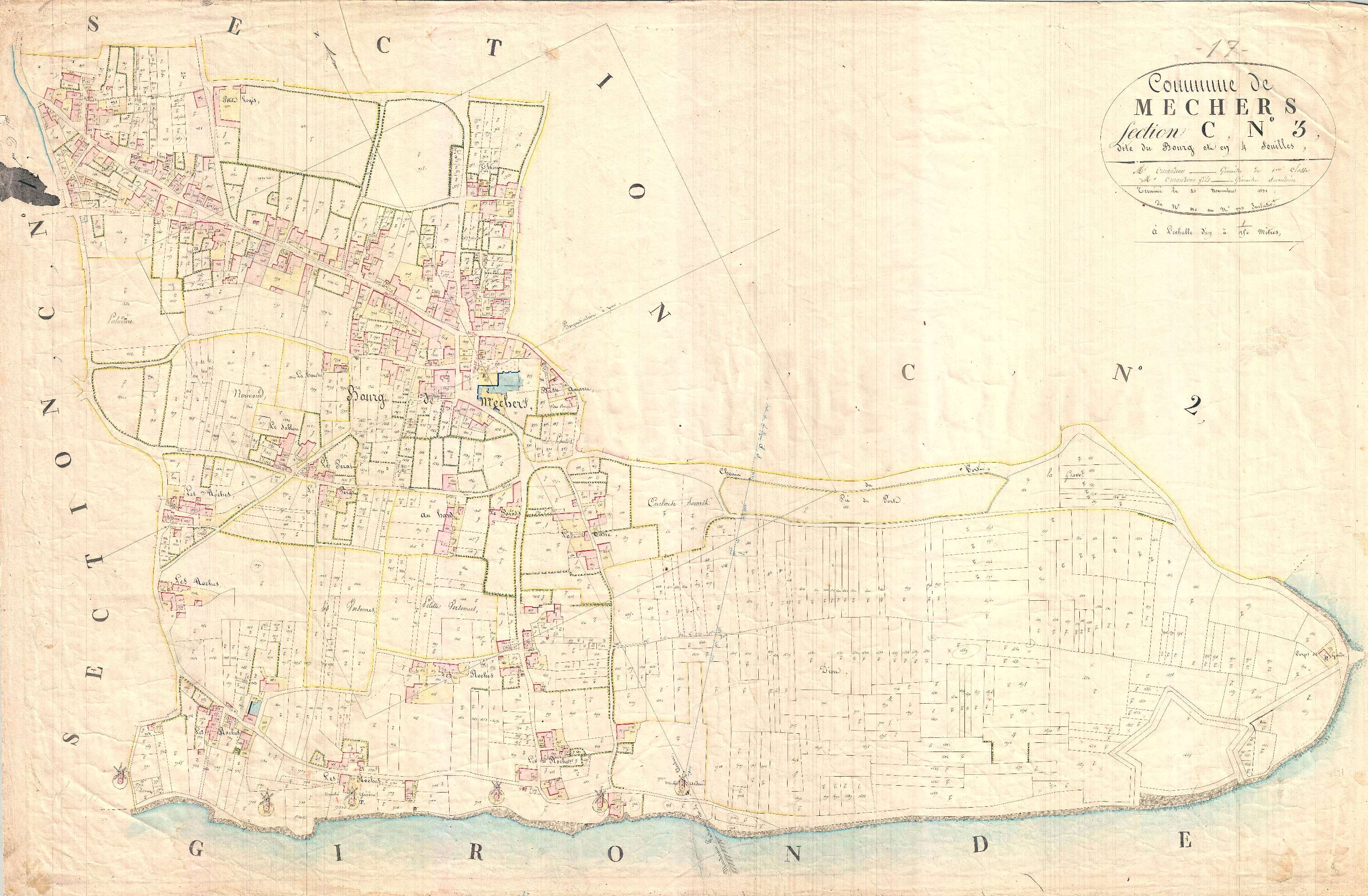 Meschers-sur-Gironde - Section C3 dite du Bourg.