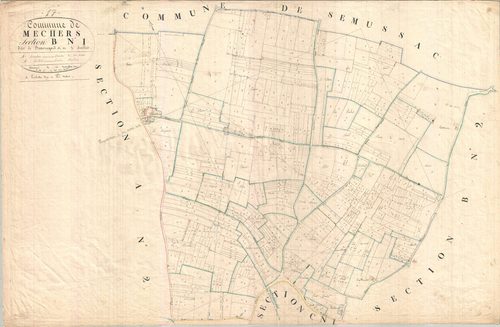 Meschers-sur-Gironde - Section B1 dite de Beauregard.