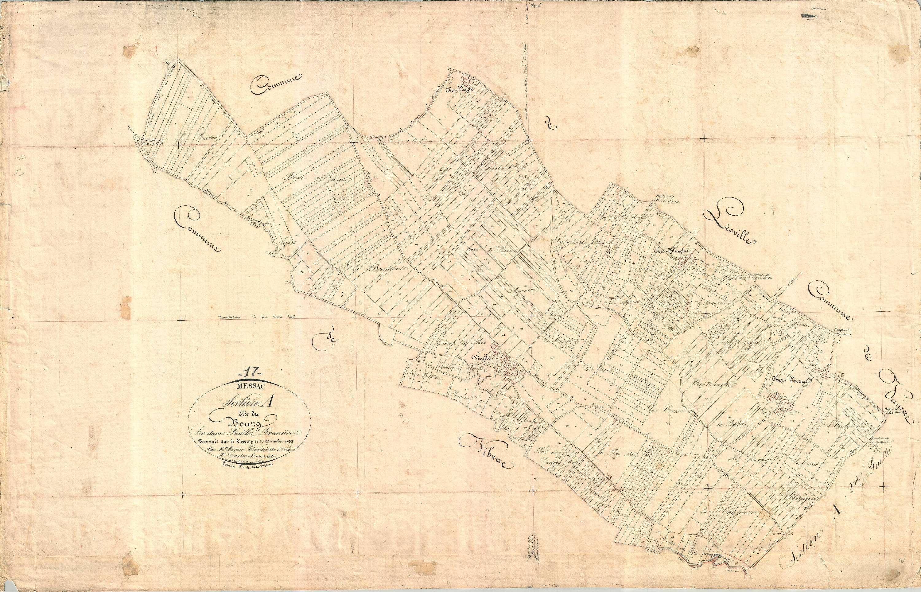 Messac - Section A1 dite du Bourg.