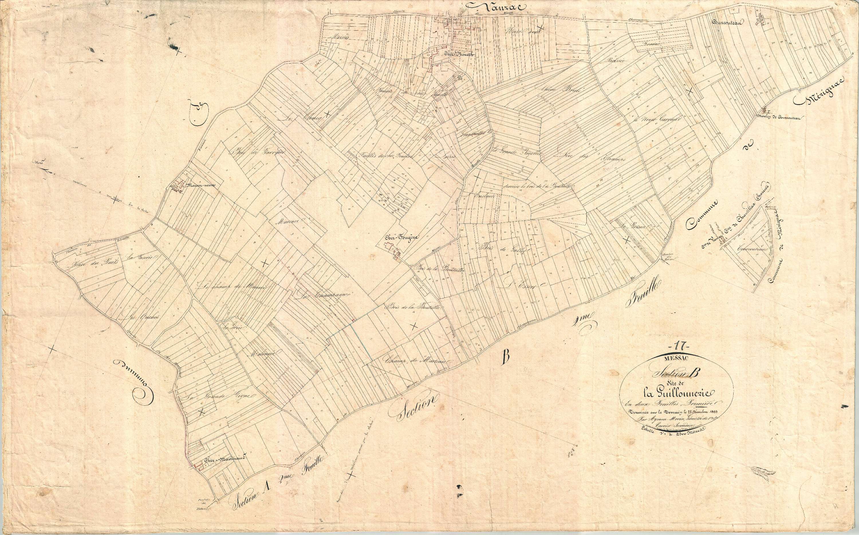 Messac - Section B1 dite de la Guillonnerie.