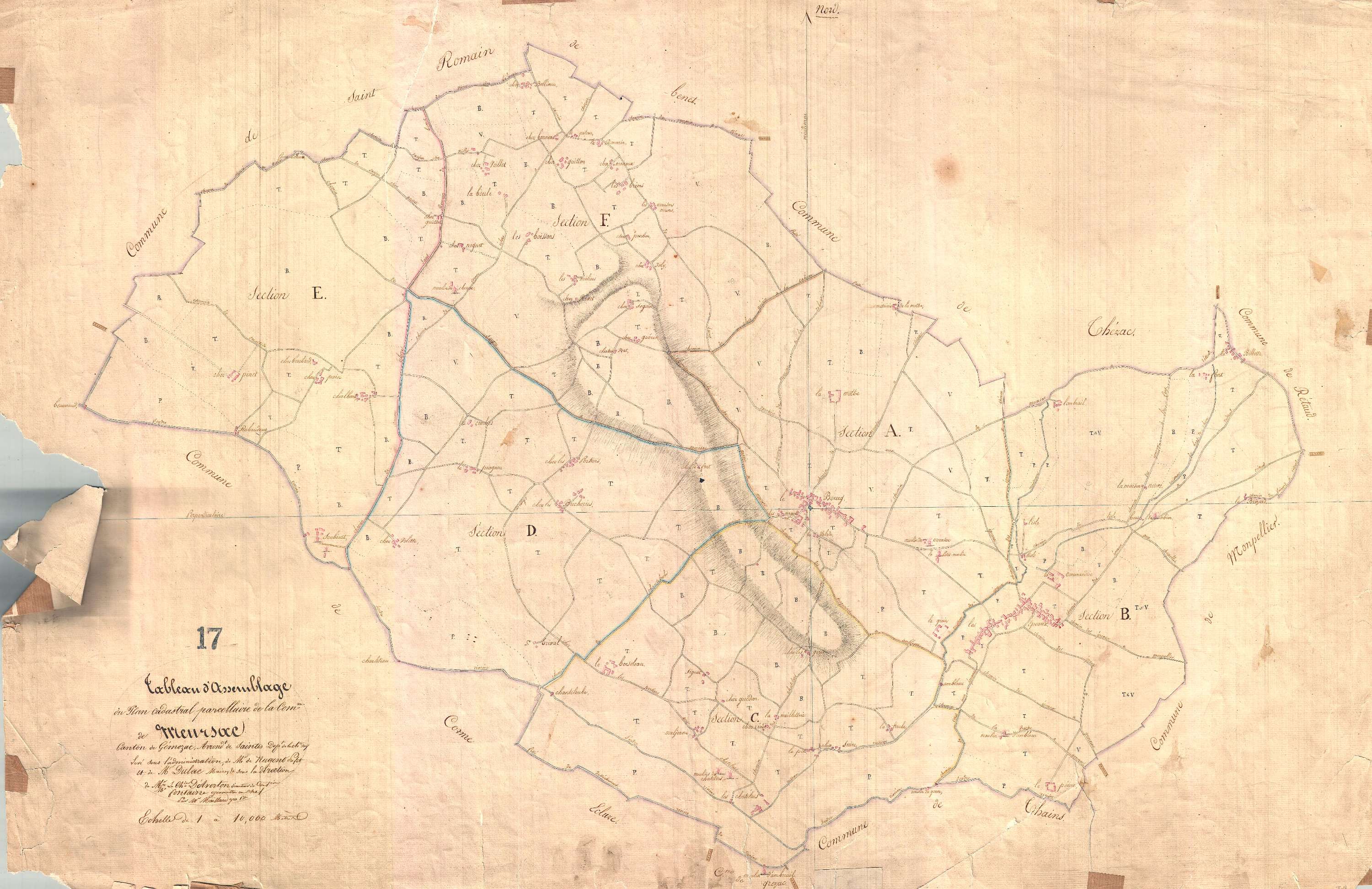 Meursac - Tableau d'assemblage.