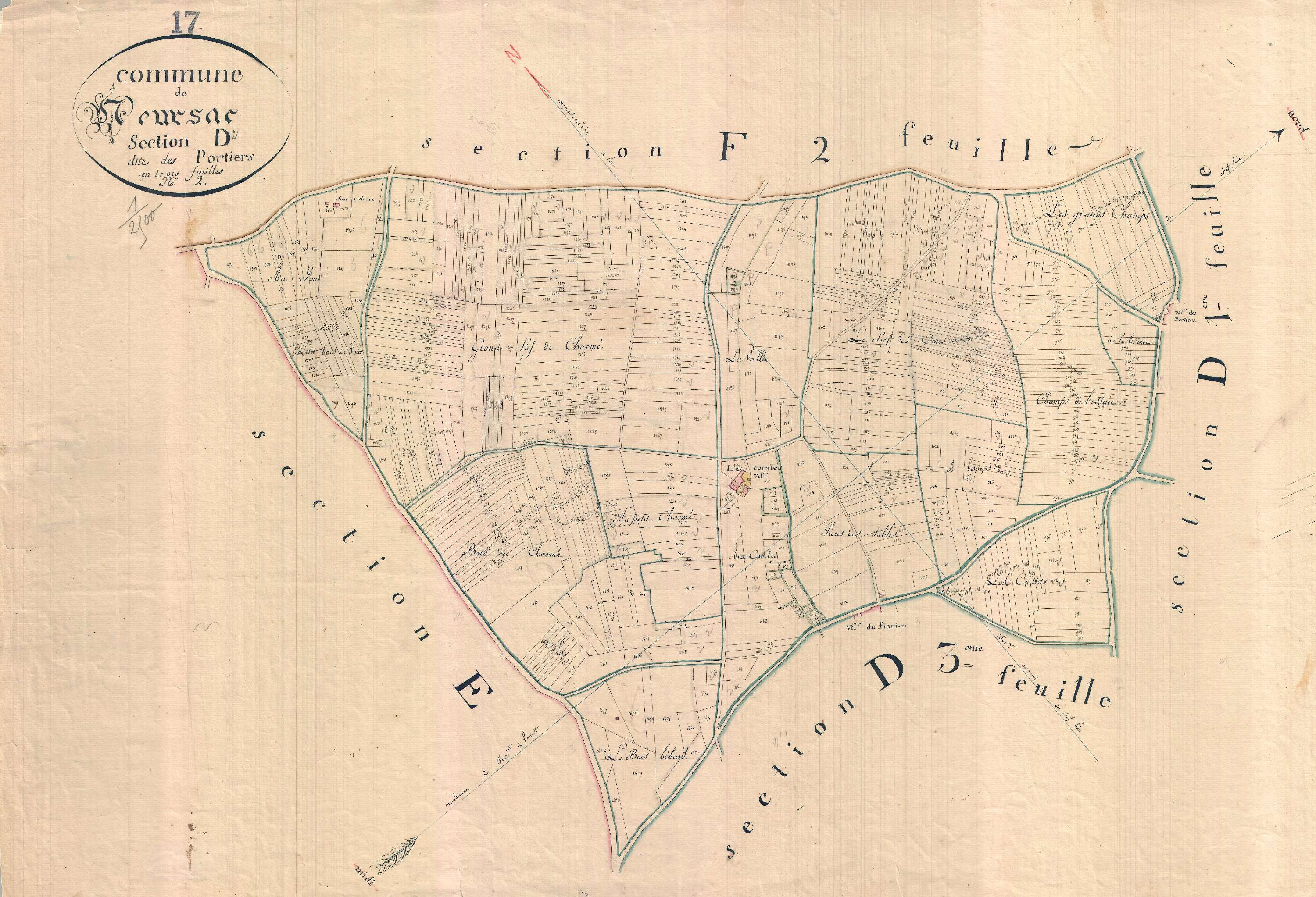 Meursac - Section D2 dite des Portiers..