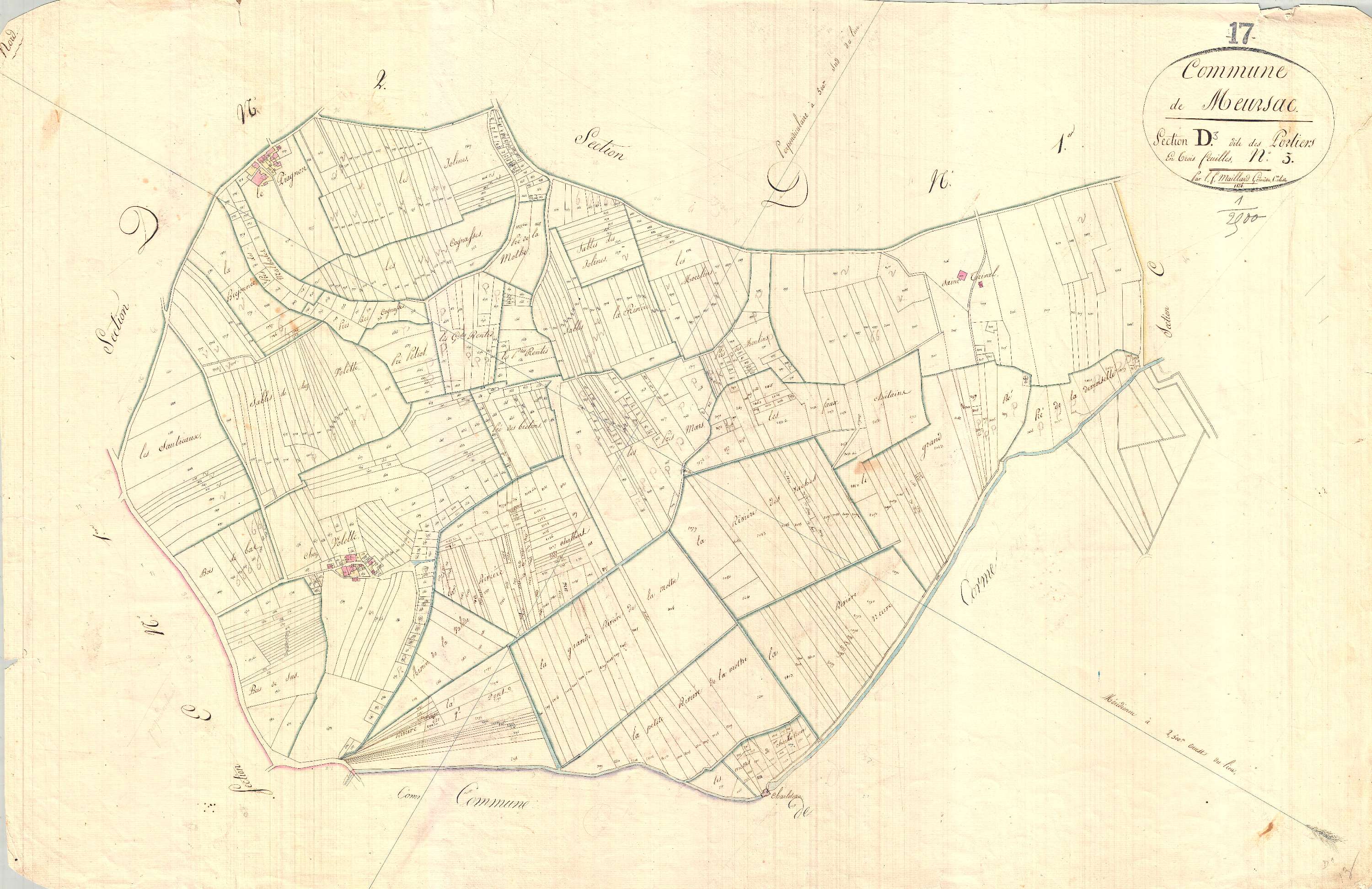 Meursac - Section D3 dite des Portiers..