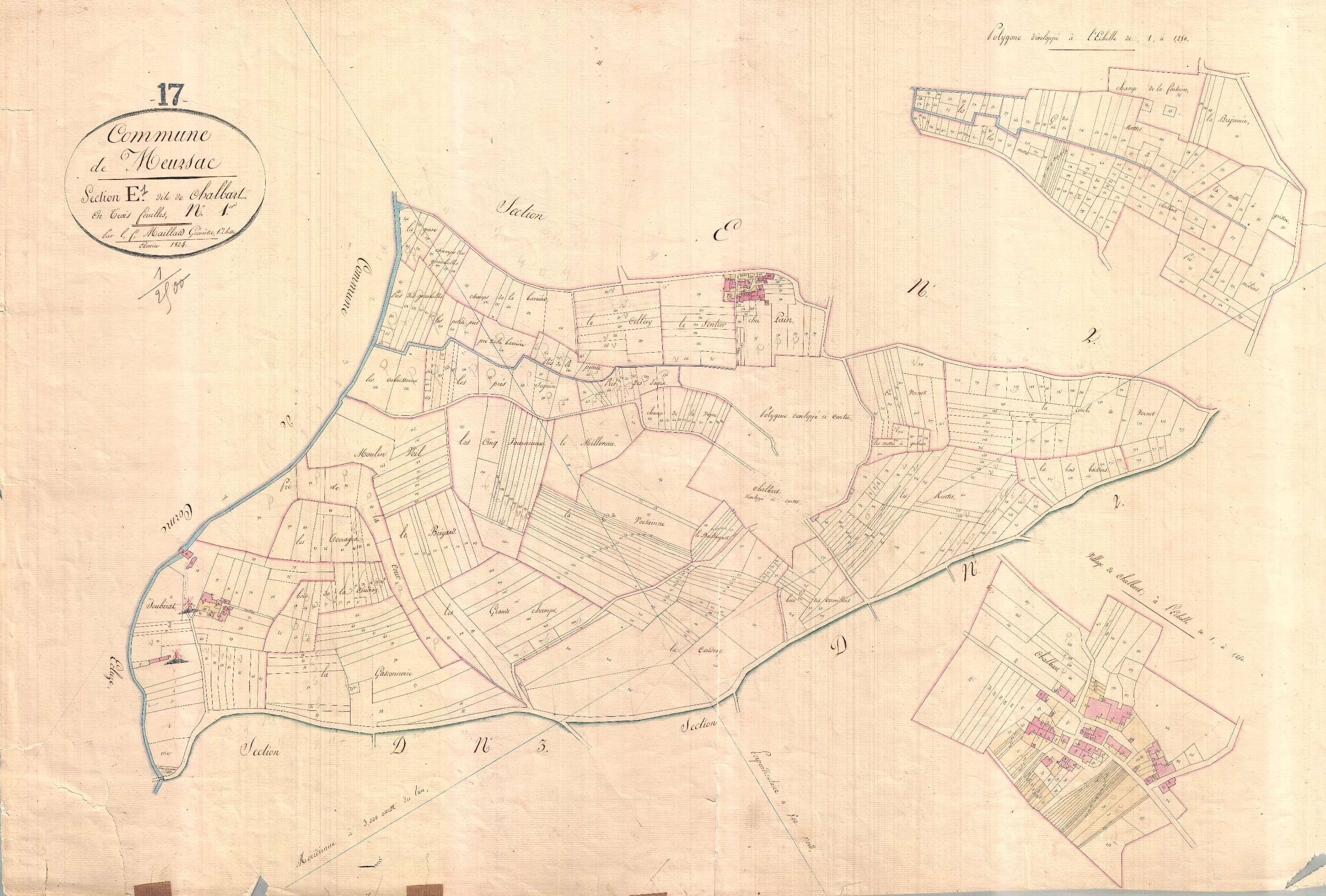 Meursac - Section E1 dite des Challais.