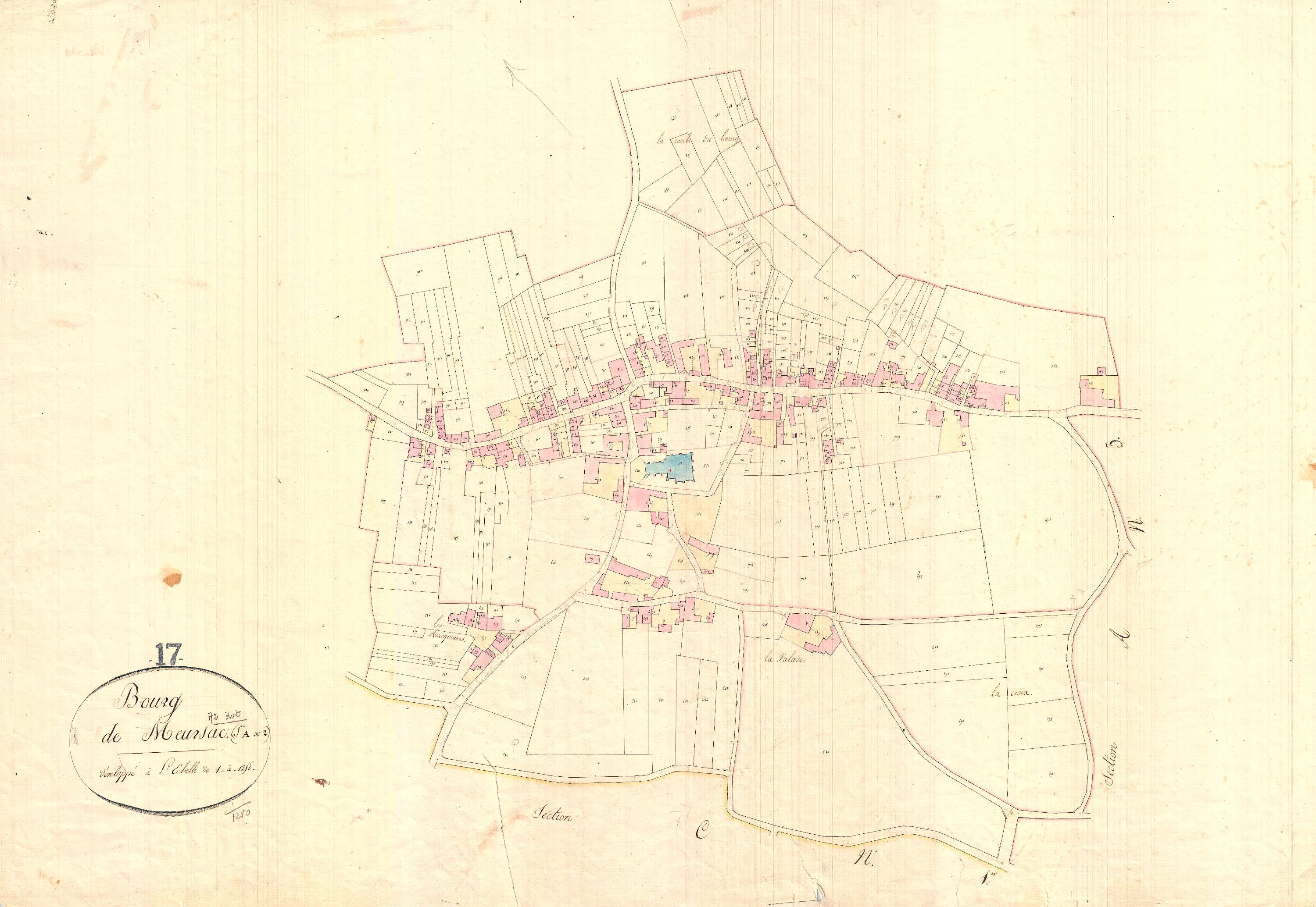Meursac - Section A2 développement dite du Bourg.