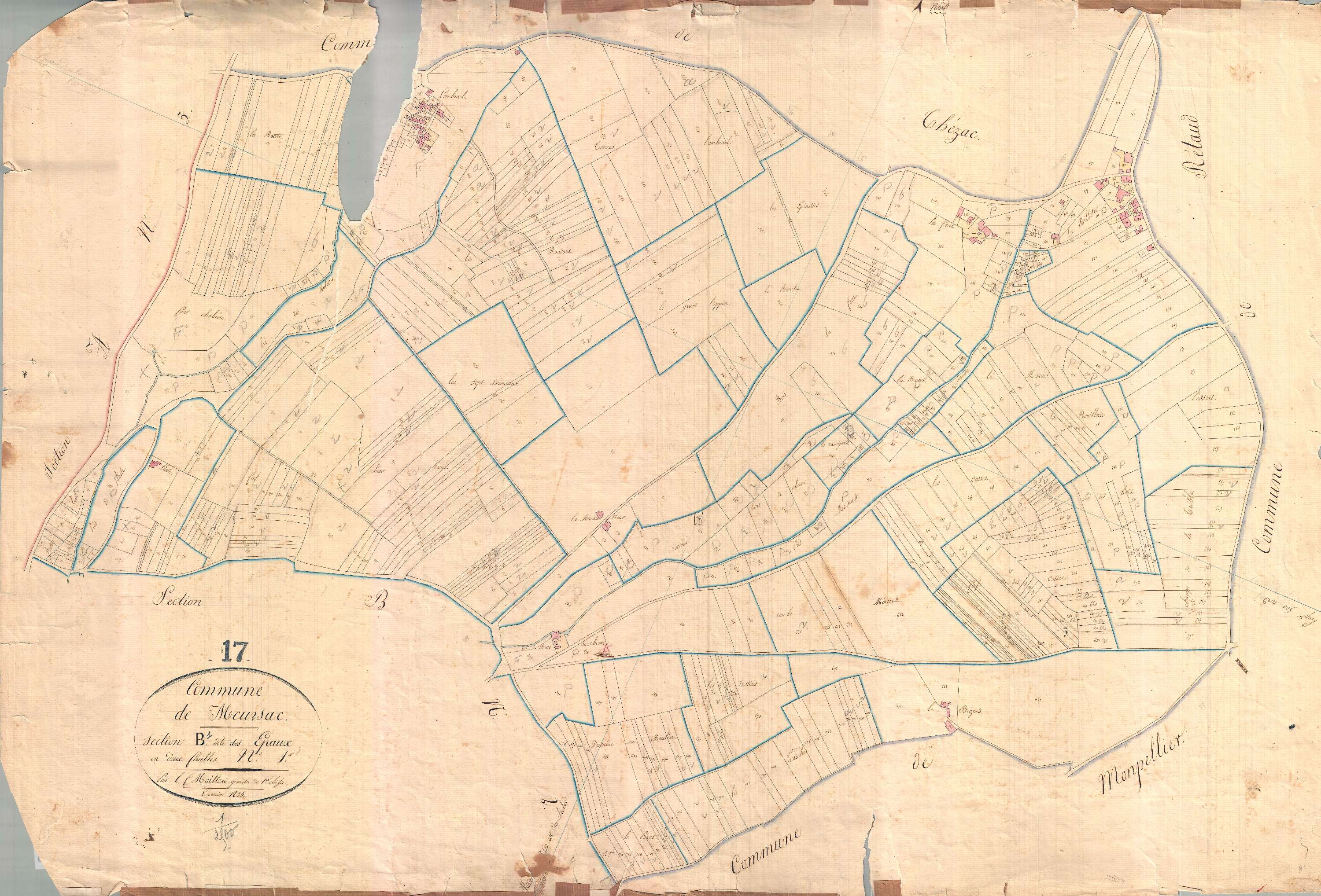 Meursac - Section B1 dite des Epaux.