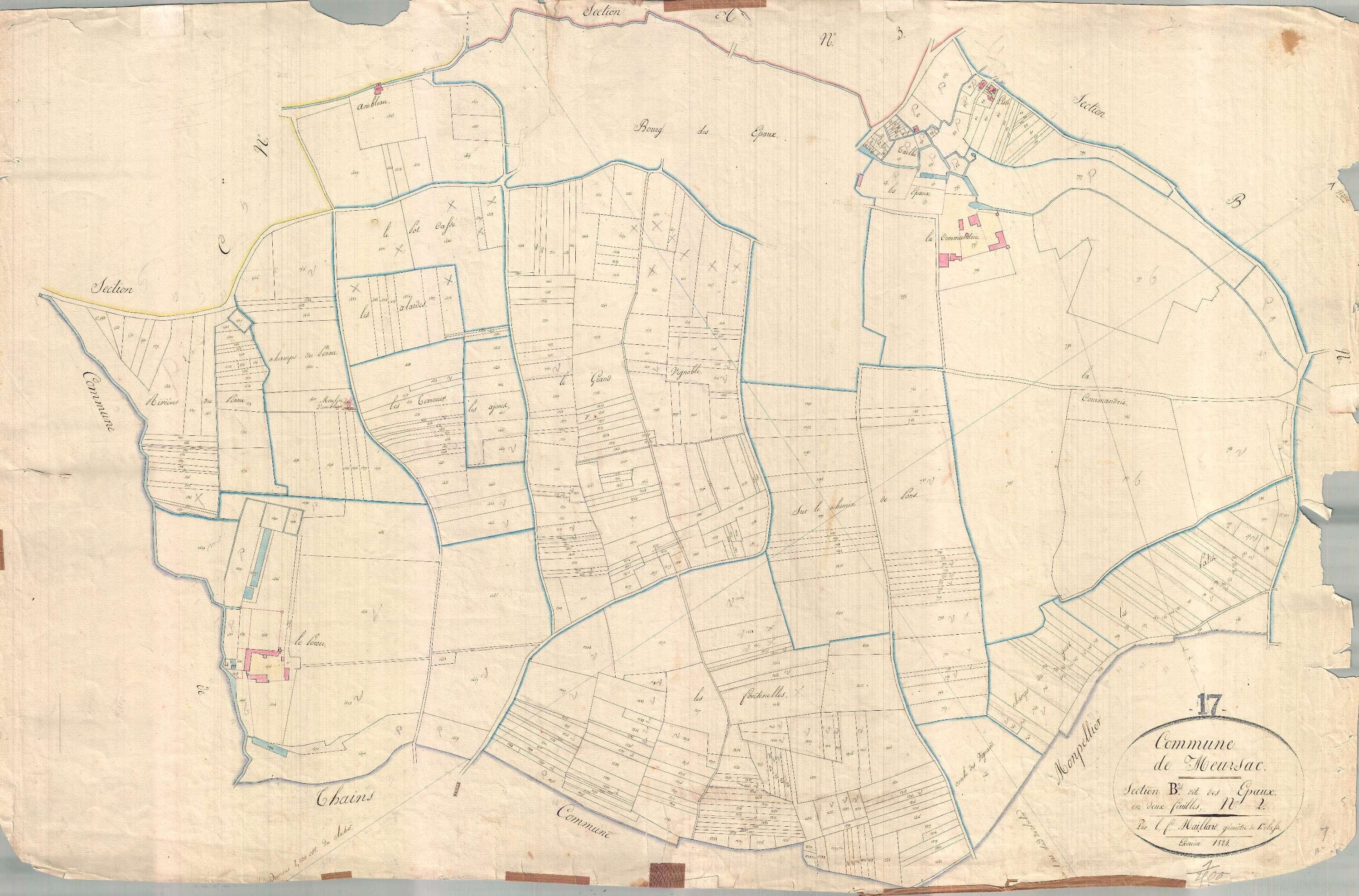 Meursac - Section B2 dite des Epaux.