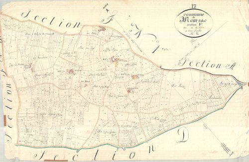 Meursac - Section F2 dite de Clérac.