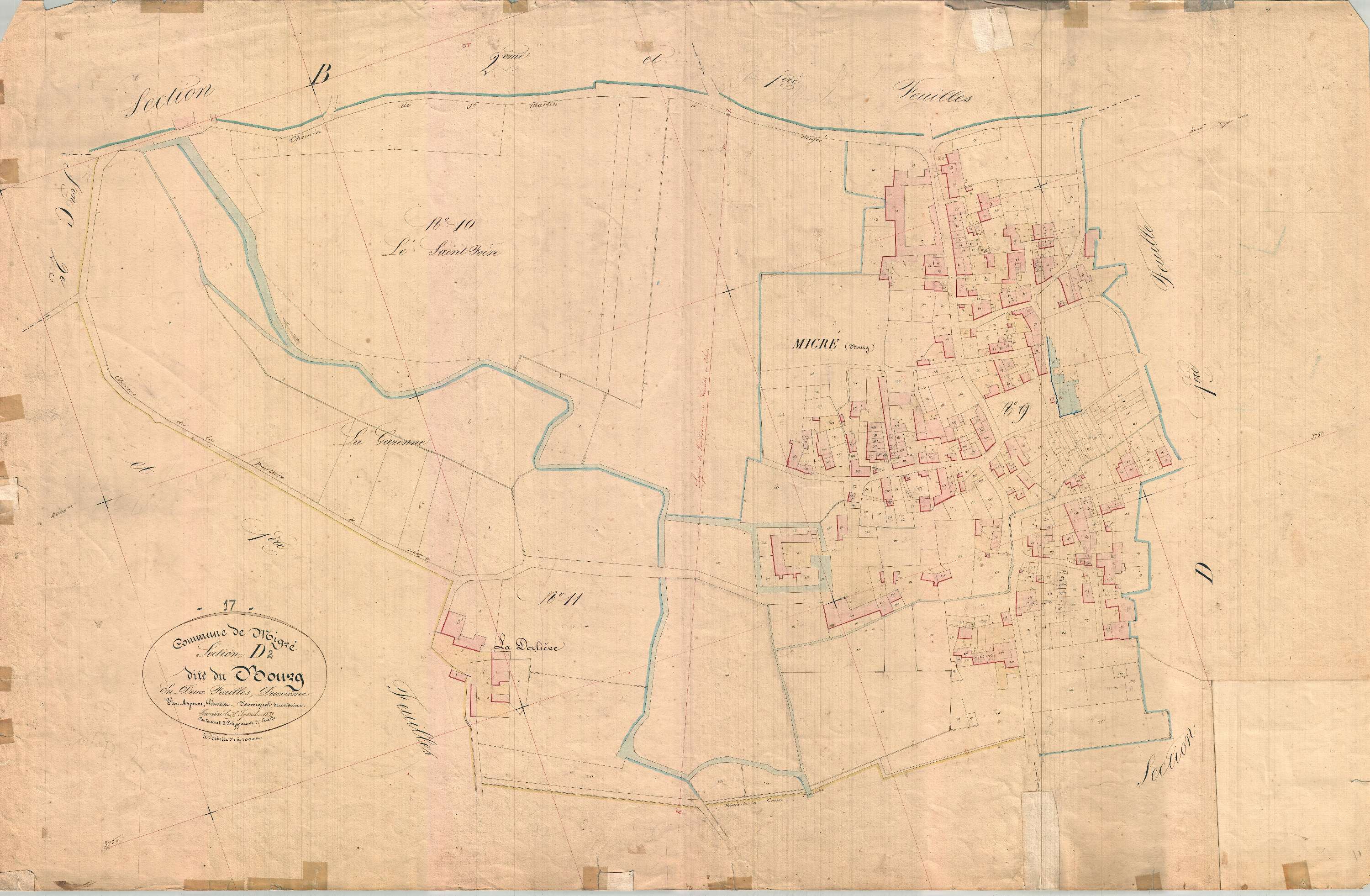 Migré - Section D2 dite du Bourg.