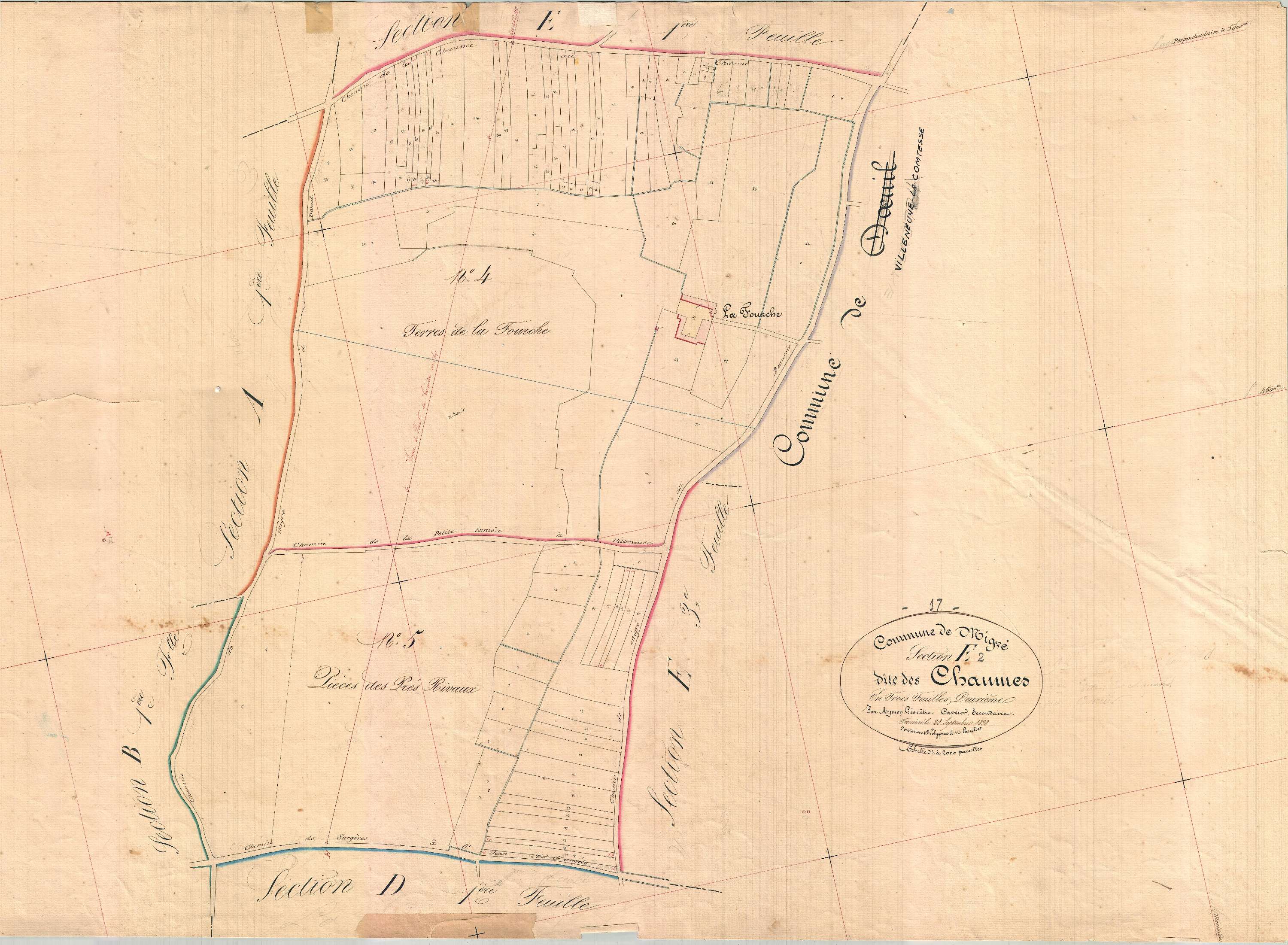 Migré - Section E2 dite des Chaumes.