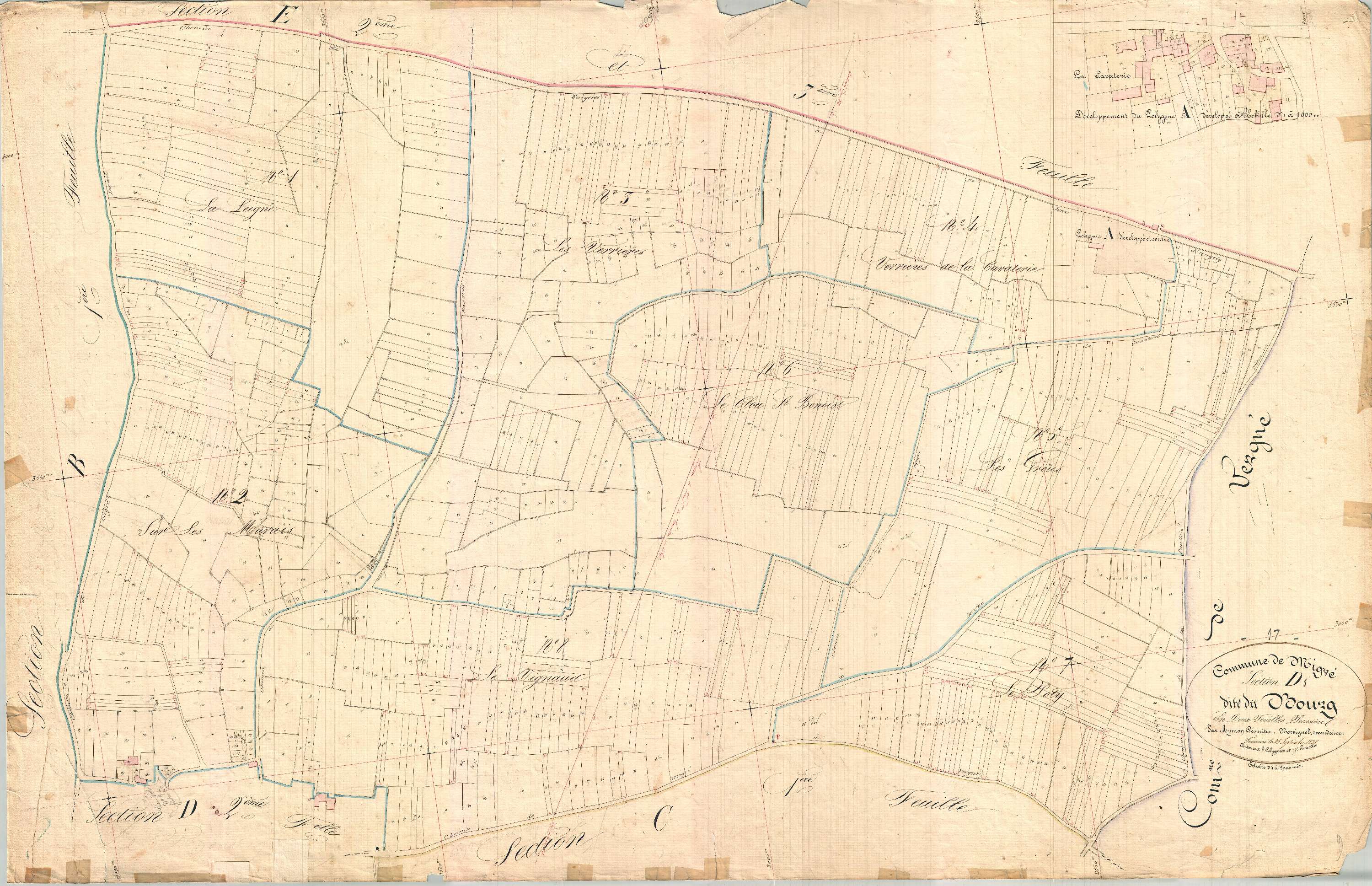 Migré - Section D1 dite du Bourg.