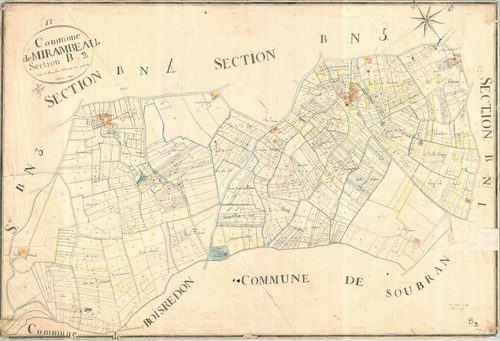 Mirambeau - Section B2 dite de Mirambeau et de Petit Niort partie Est.