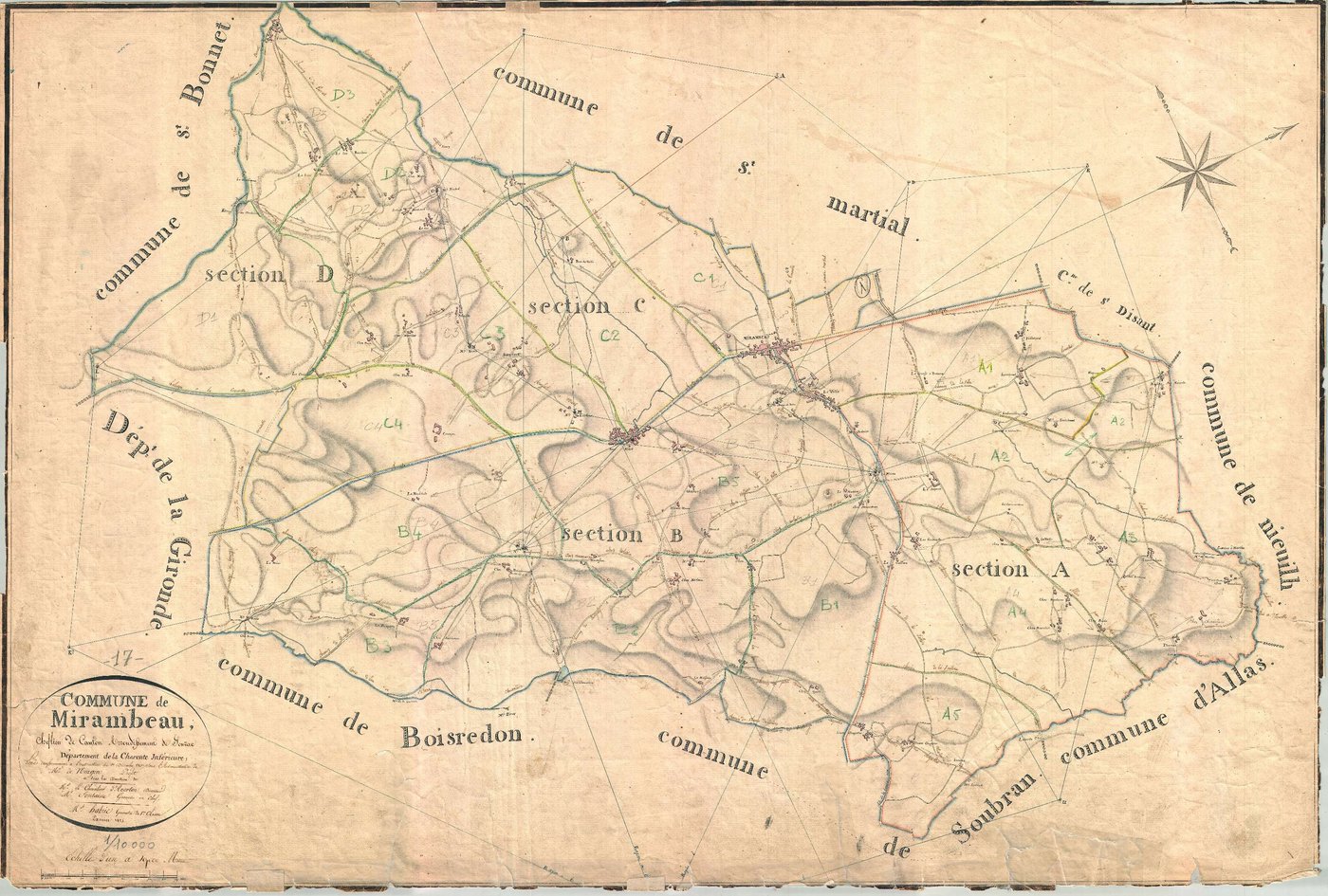 Mirambeau - Tableau d'assemblage.
