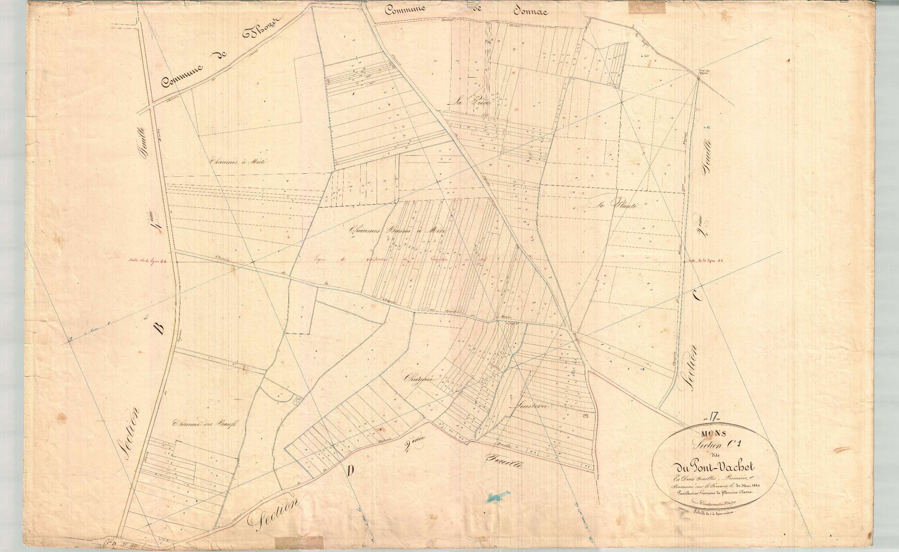 Mons - Section C1 dite du Pont Vachet.