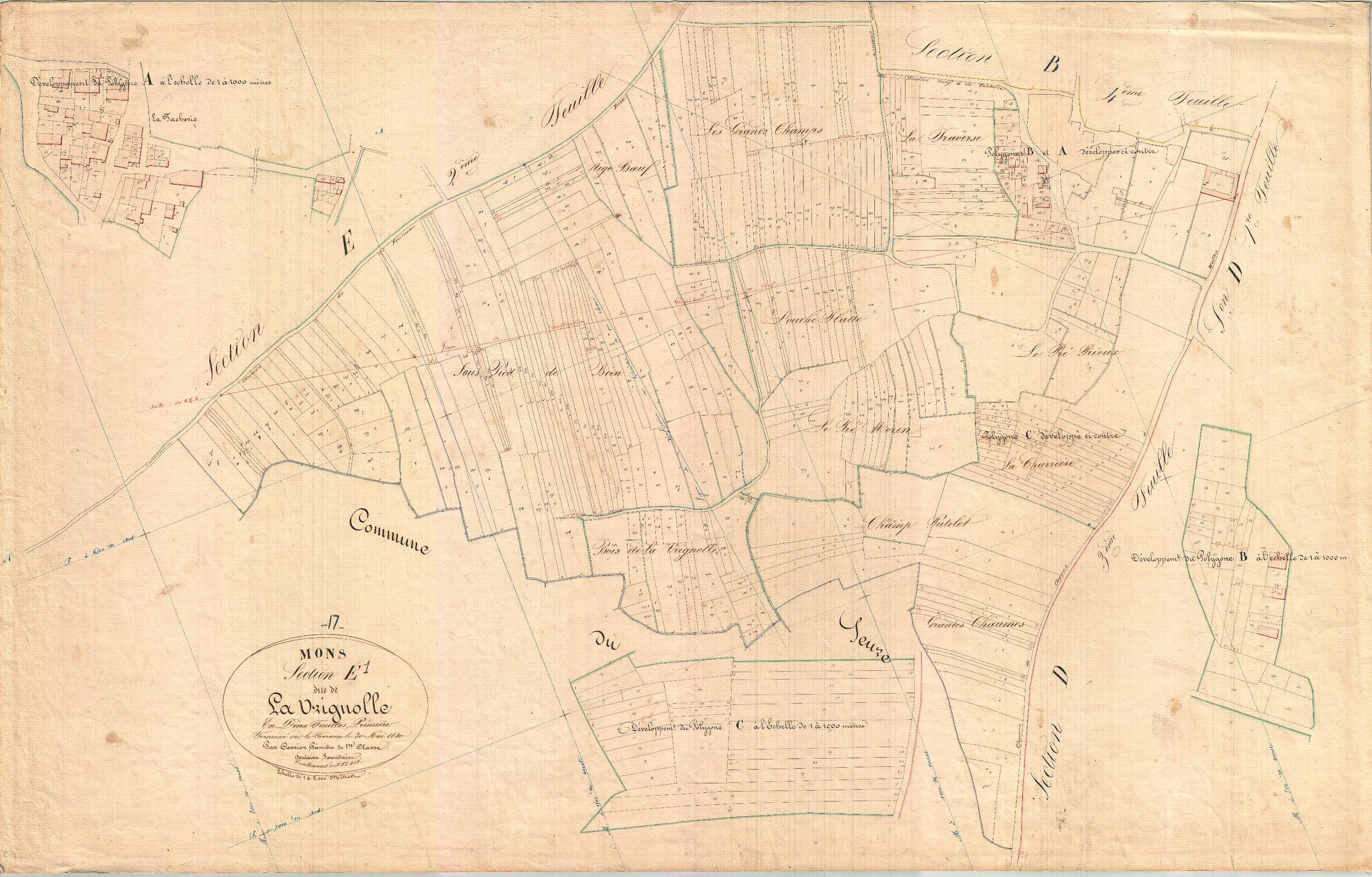 Mons - Section E1 dite de Vrignolle.