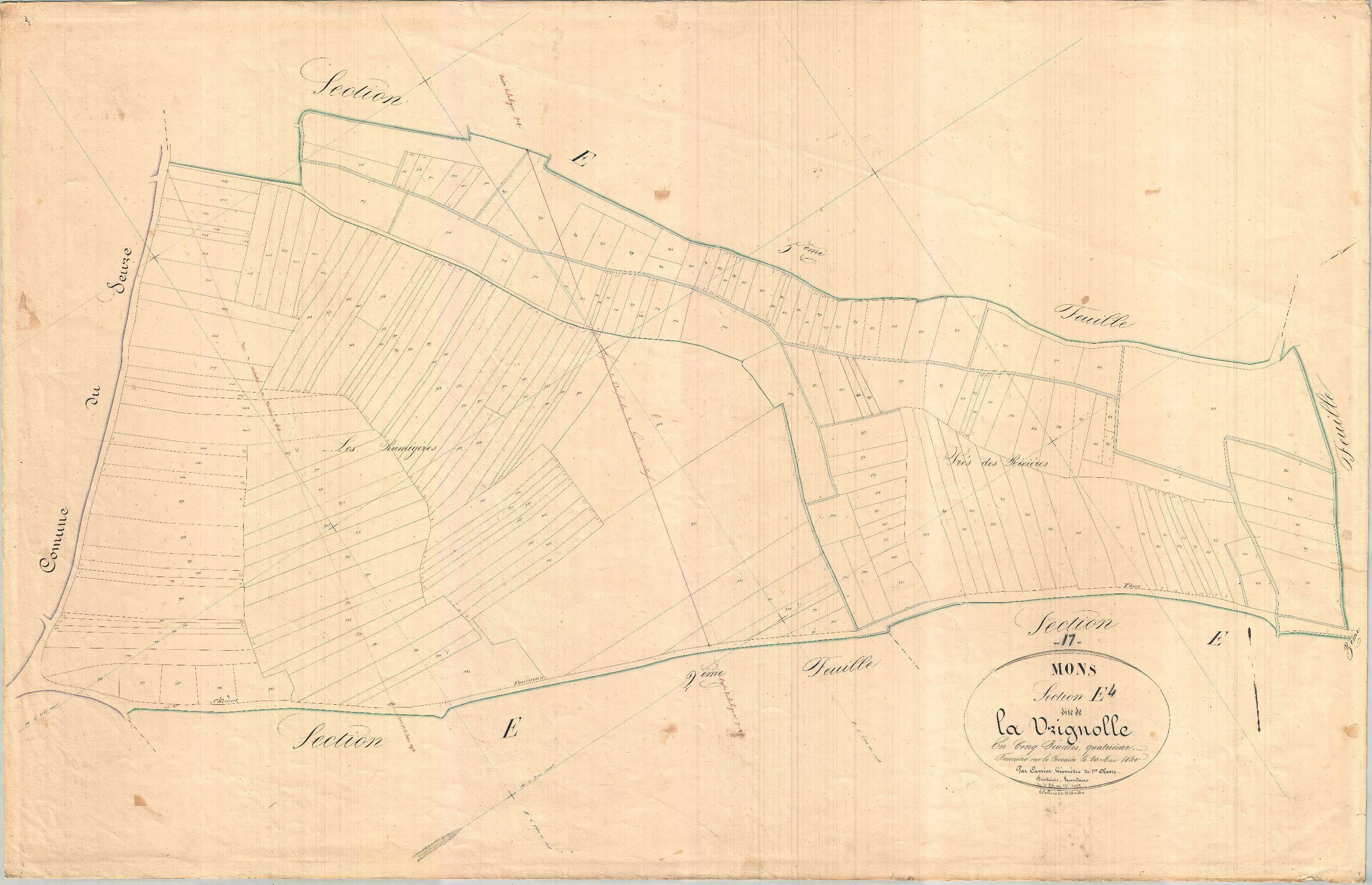 Mons - Section E4 dite de Vrignolle.