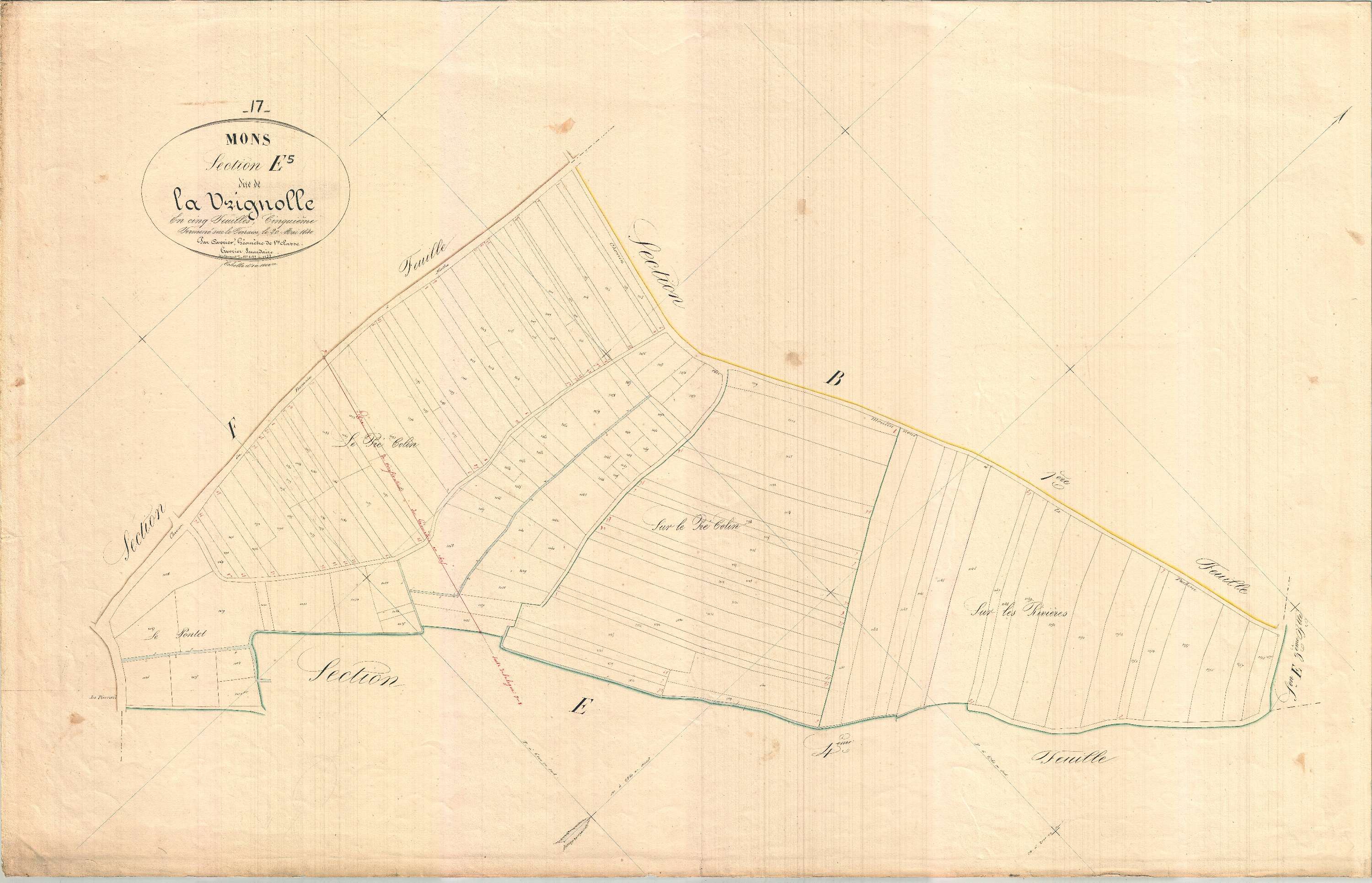 Mons - Section E5 dite de Vrignolle.