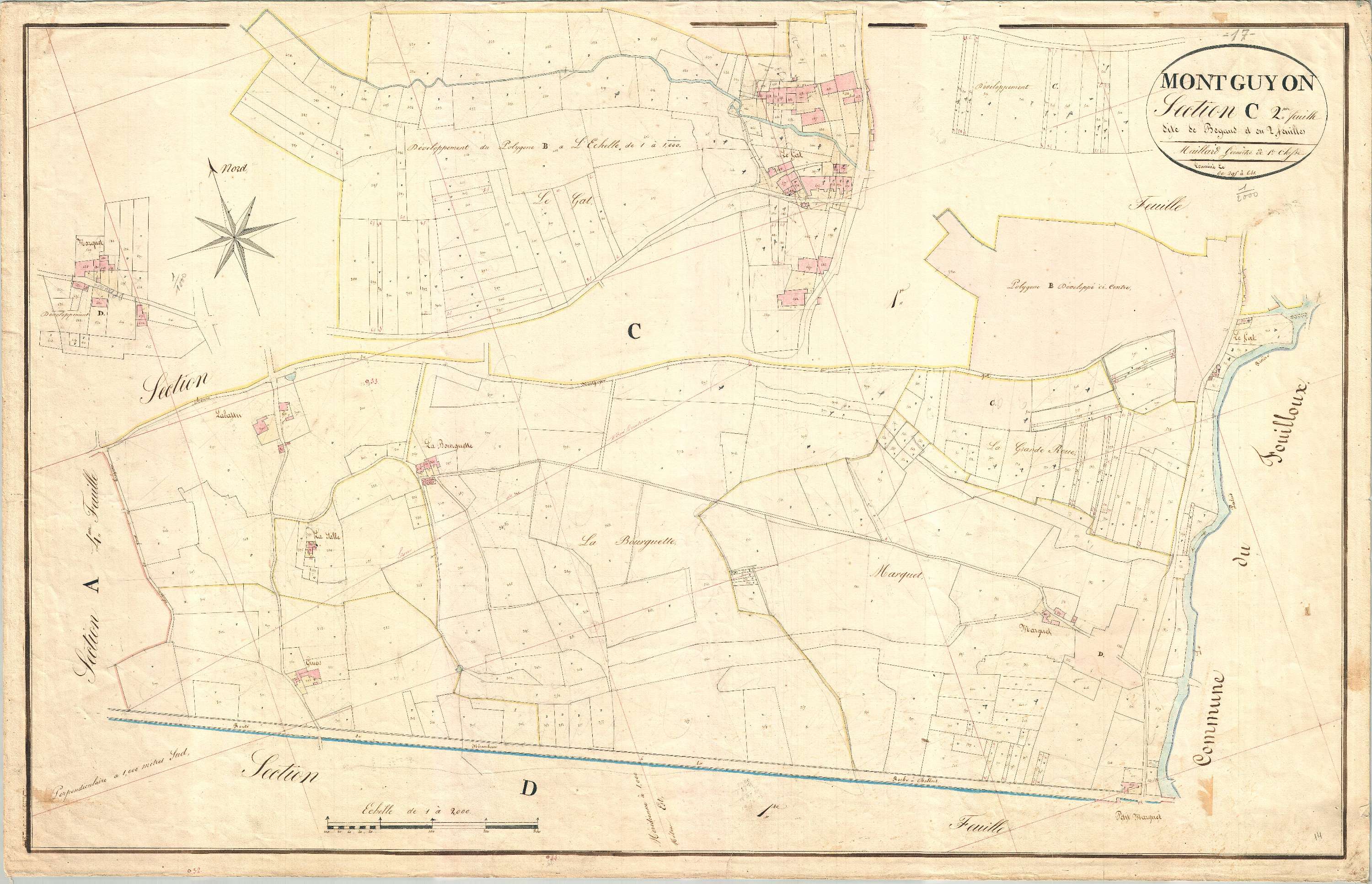 Montguyon - Section C2 dite de Bégaud.