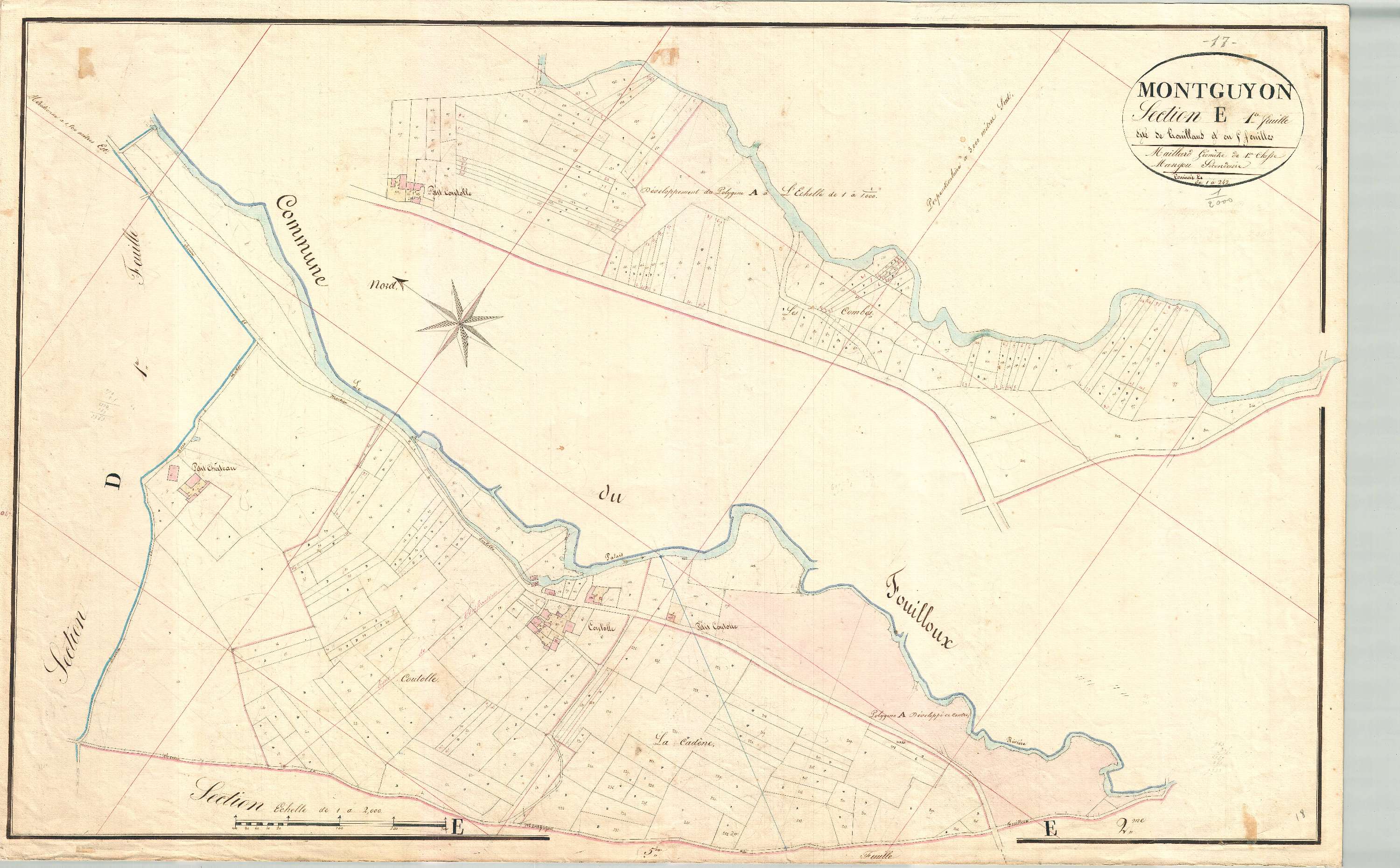 Montguyon - Section E1 dite de Trouillaud.
