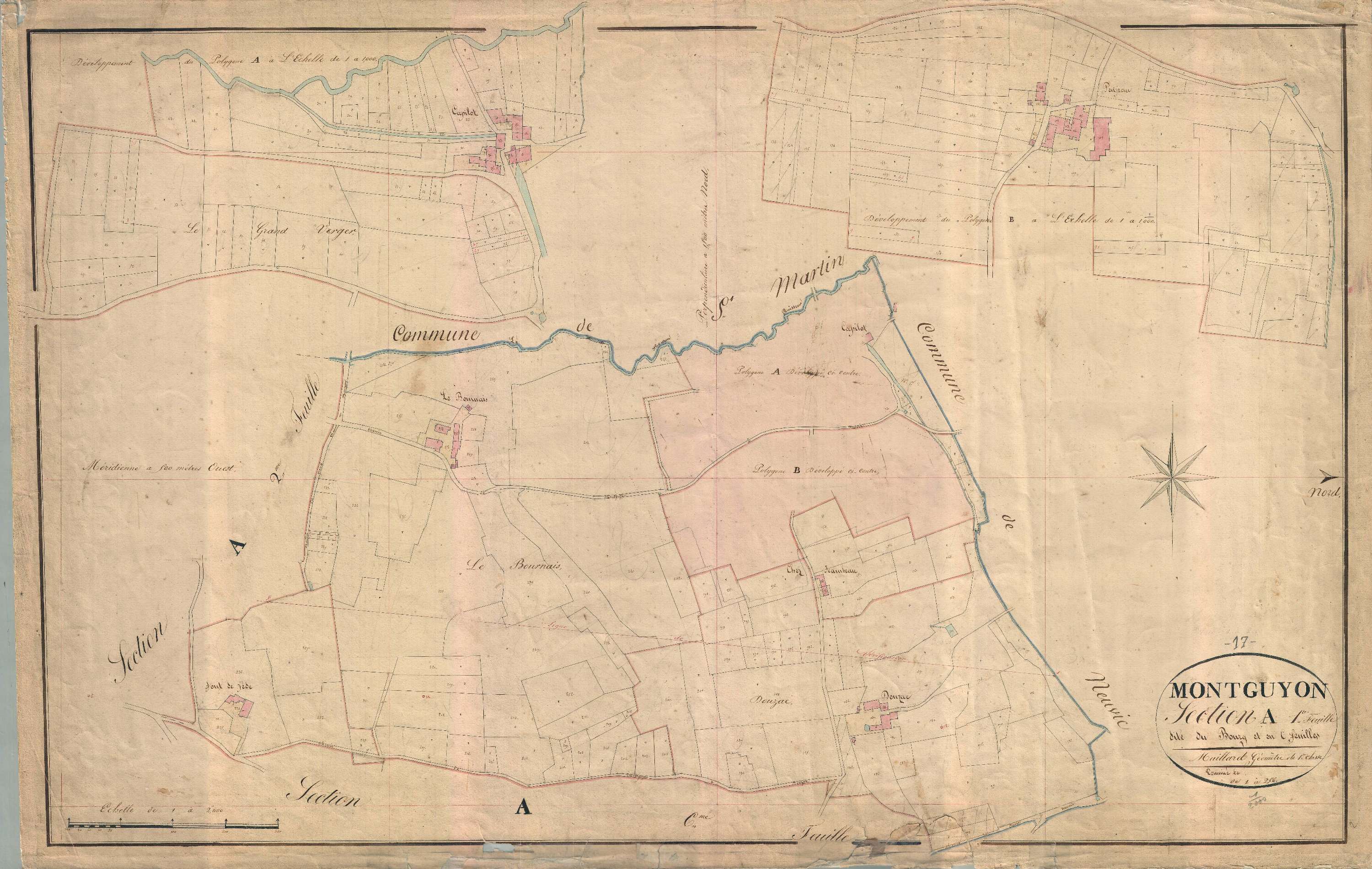 Montguyon - Section A1 dite du Bourg.