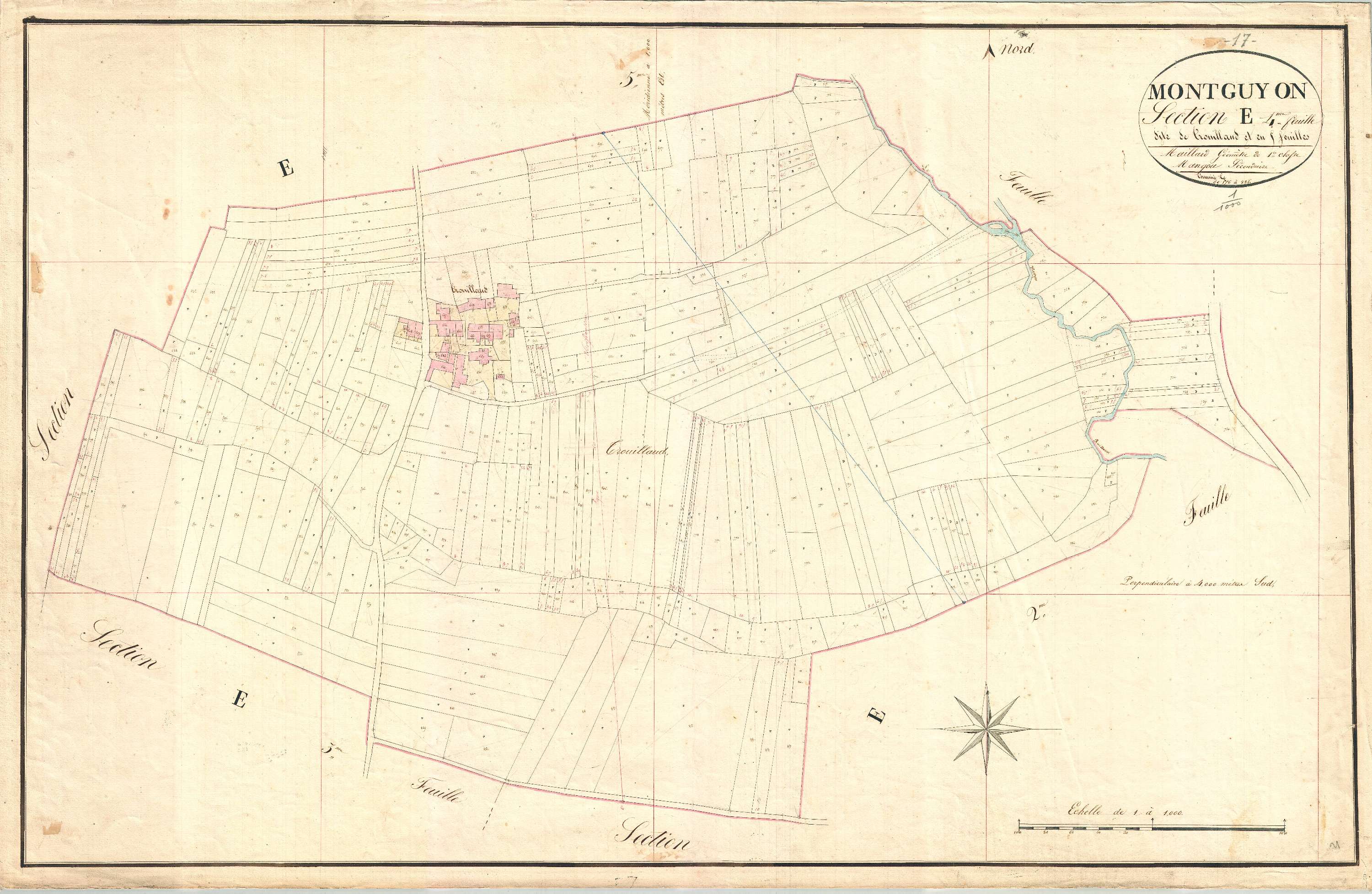 Montguyon - Section E4 dite de Trouillaud.