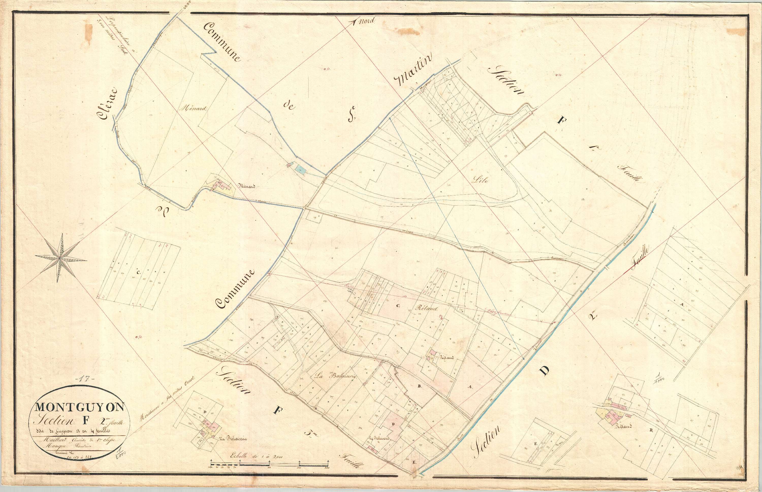 Montguyon - Section F2 dite de Grignon.