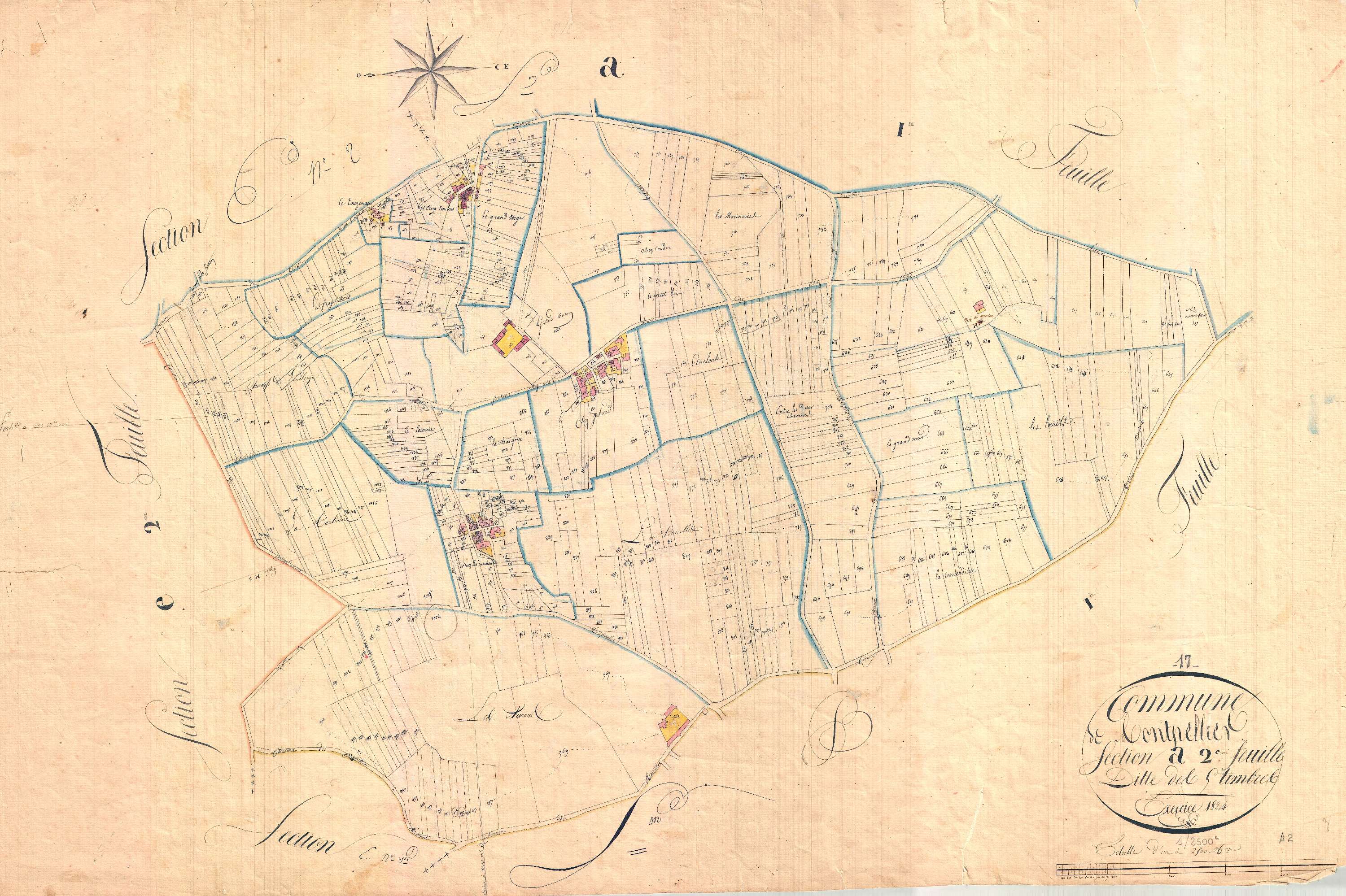 Montpellier-de-Médillan - Section A2 dite des Cinq Timbres.