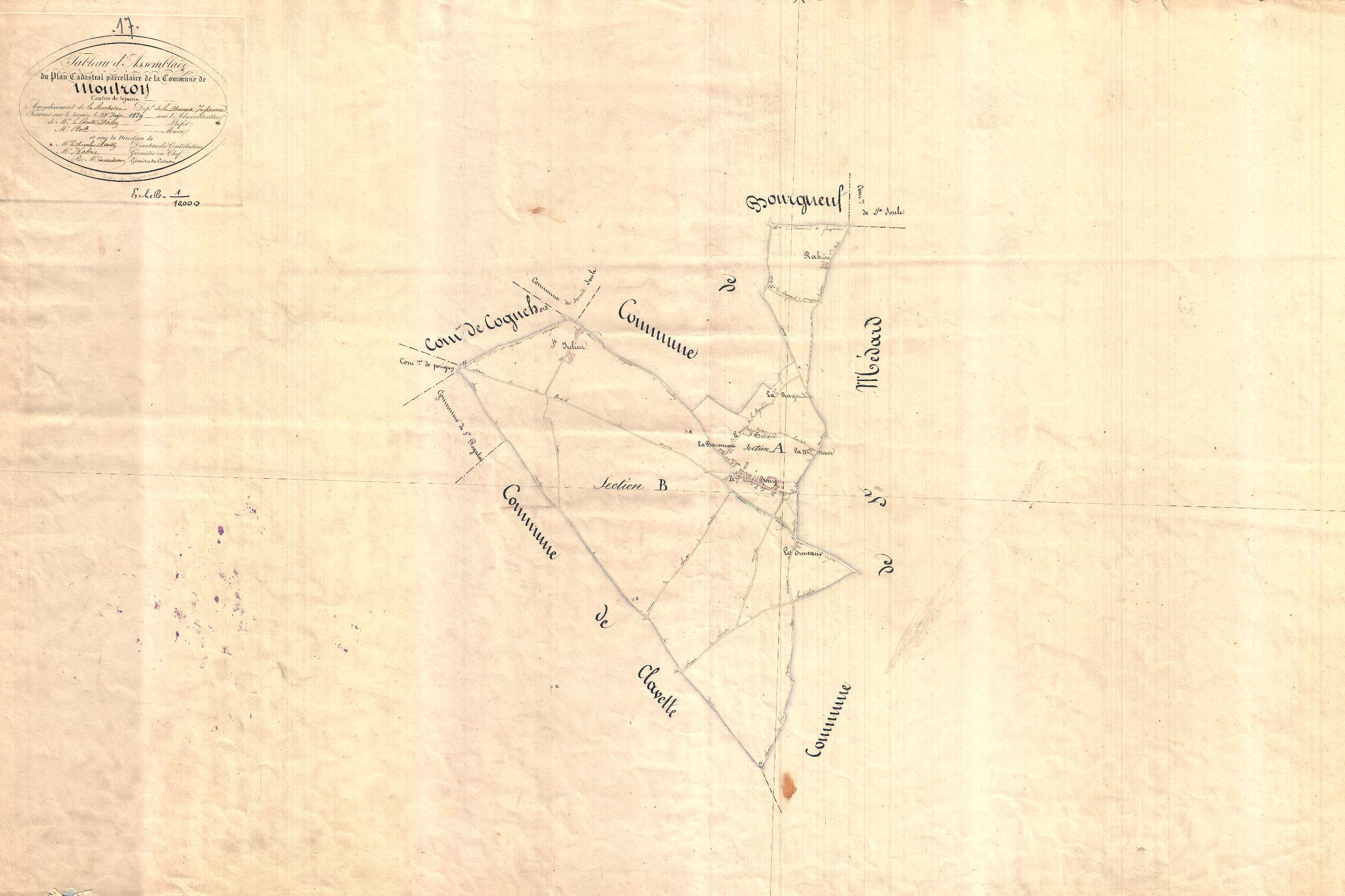 Montroy - Tableau d'assemblage.