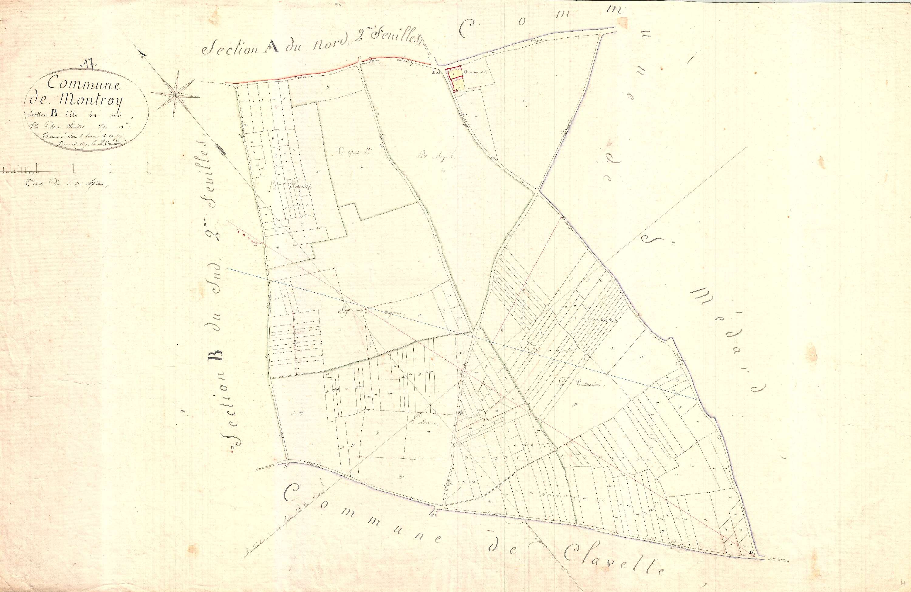 Montroy - Section B1 dite du Sud.