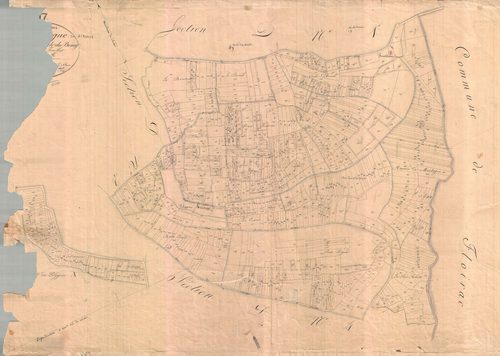 Mortagne-sur-Gironde - Section D3 dite du Bourg. [document en très mauvais état]
