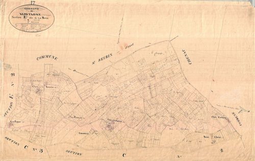 Mortagne-sur-Gironde - Section E1 dite de la Rive.