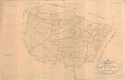 Mortagne-sur-Gironde - Section D1 dite du Bourg.