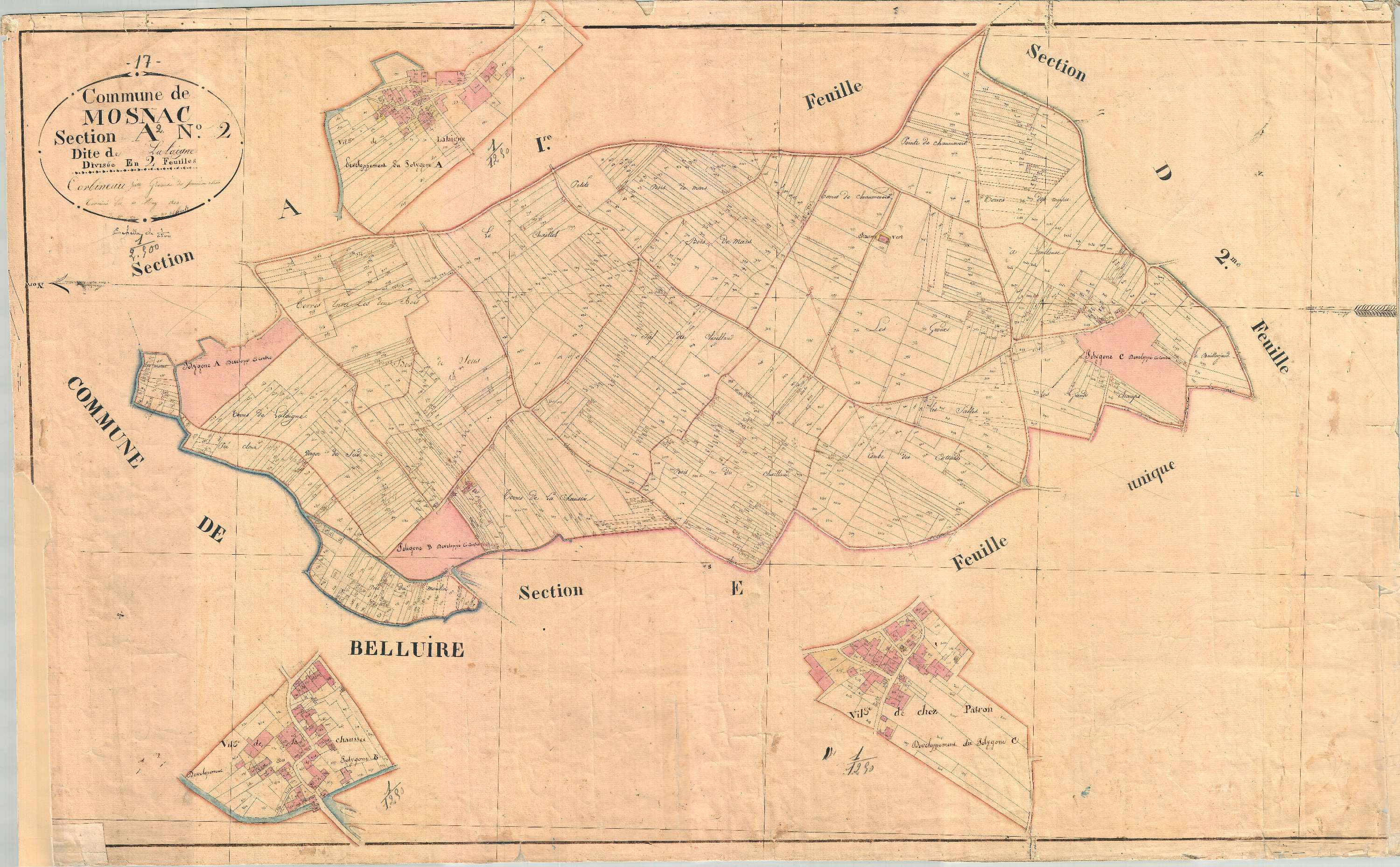Mosnac - Section A2 dite de La Laigne.