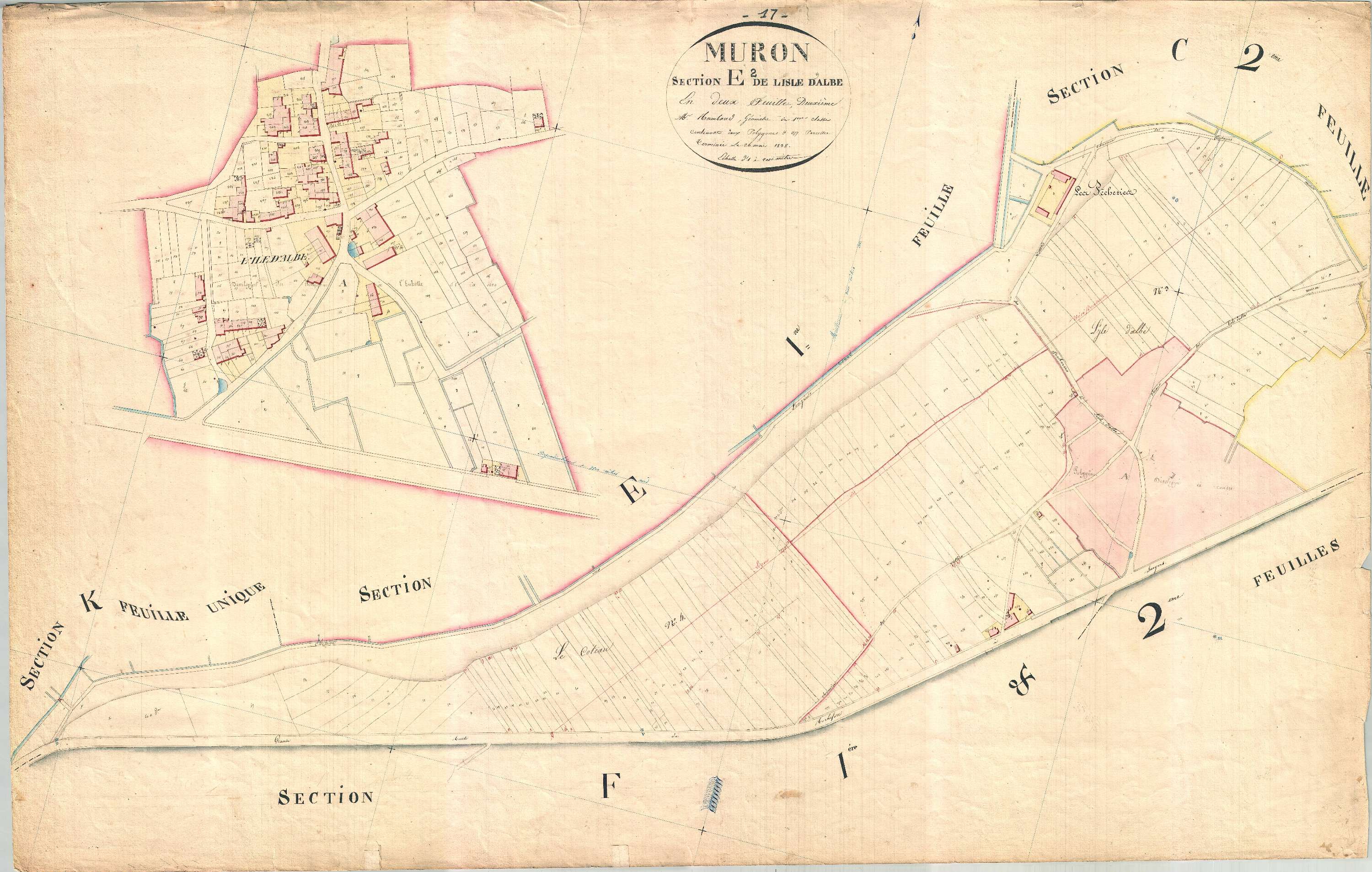 Muron - Section E2 dite de l'Isle d'Albe.